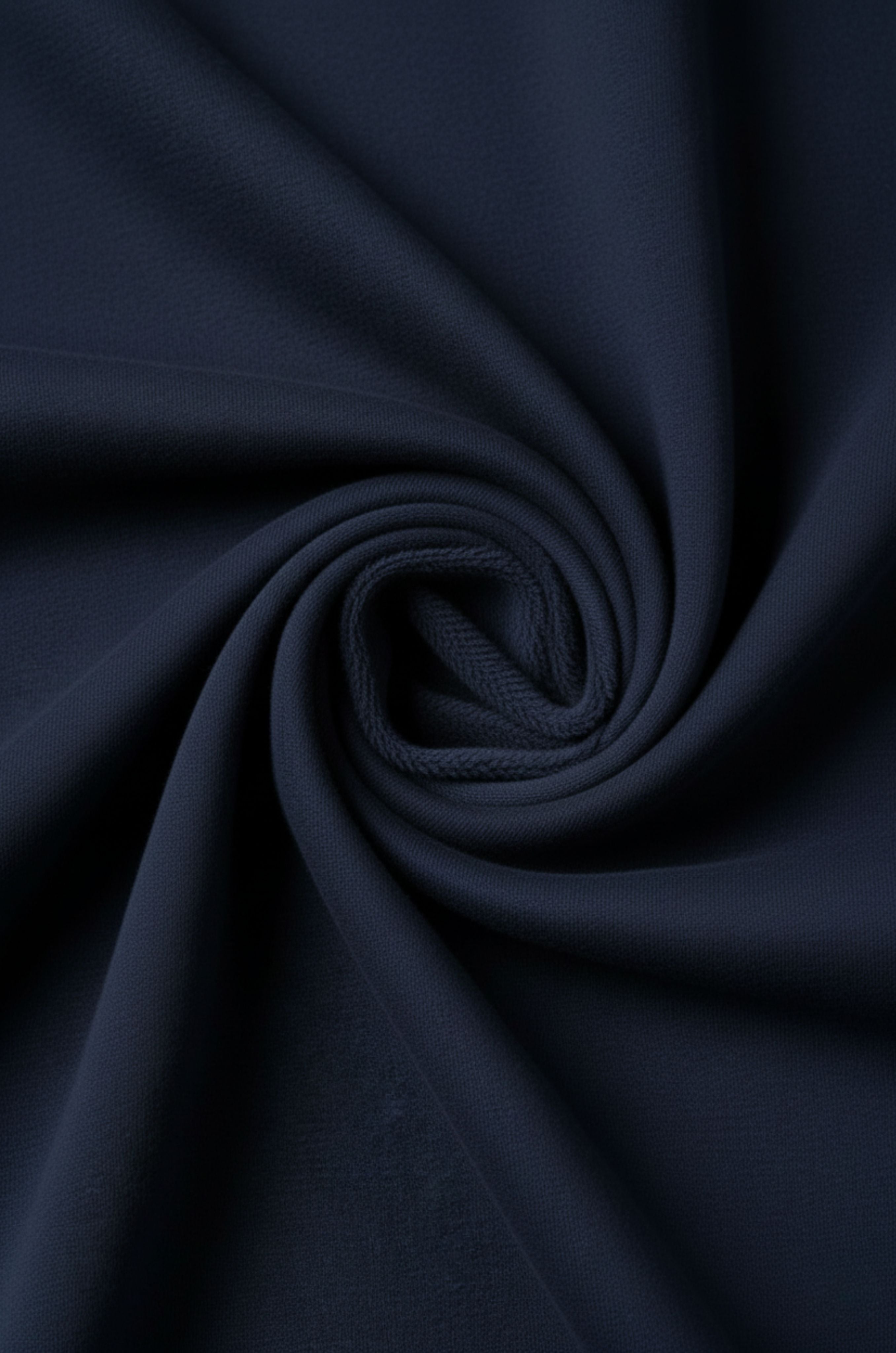 Herre Heavyweight Oversized Rundhalset Striktrøje – Marineblå - - Sweater - Valmont Wear