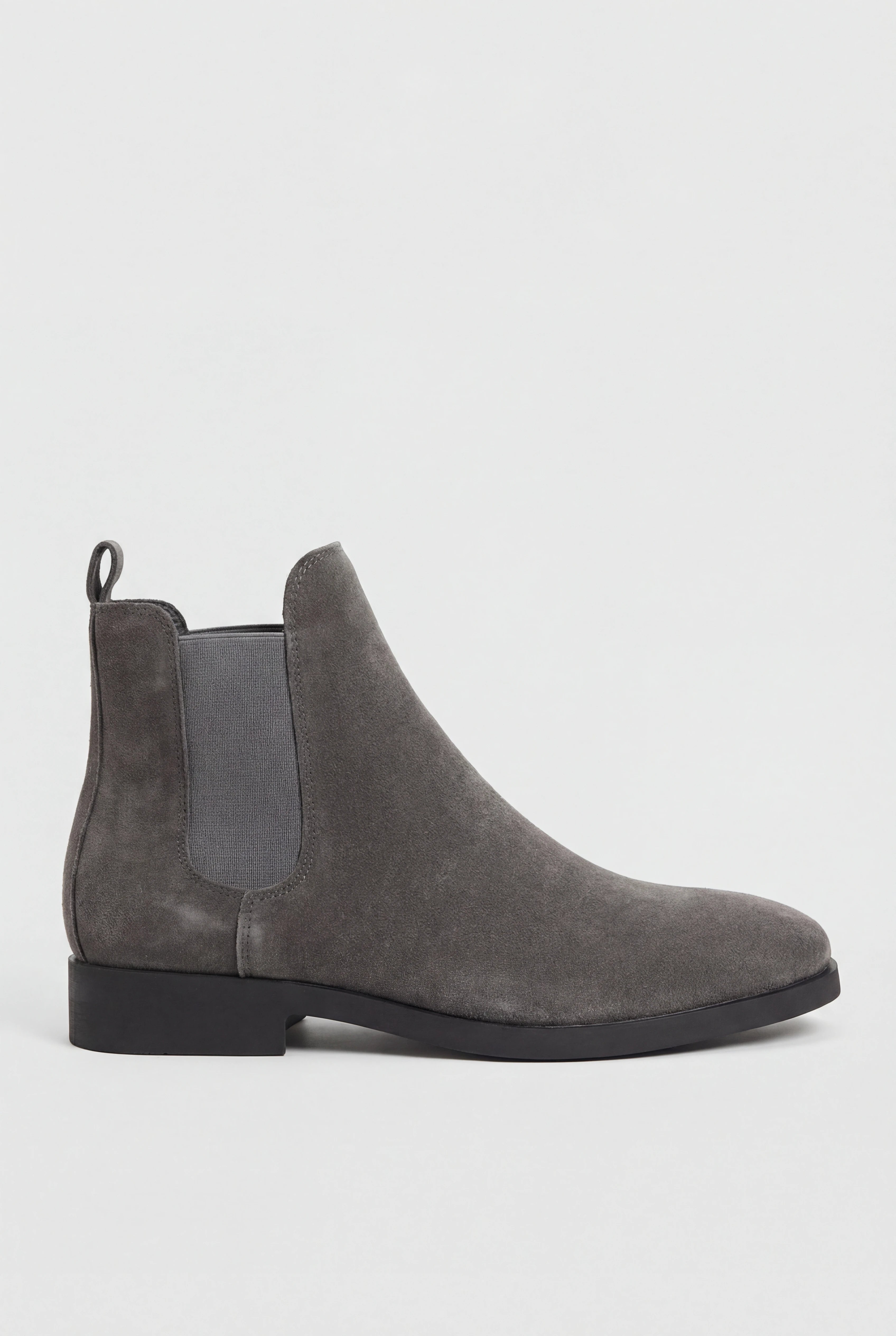 Chelsea Boots til Mænd i Ruskind med Elastiske Sidepaneler