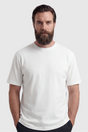 Weißes Baumwoll-T-Shirt für Herren – Atmungsaktiv, kurzärmelig, Rundhalsausschnitt