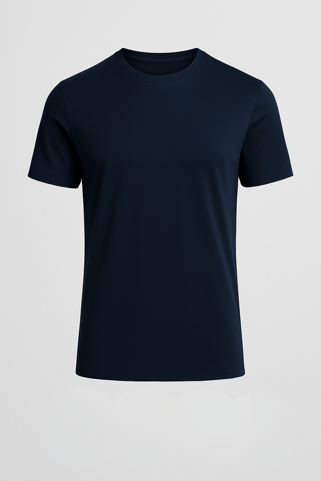 Herre Slim-Fit T-Shirt i Marineblå - - Herre T-shirts - Valmont Wear