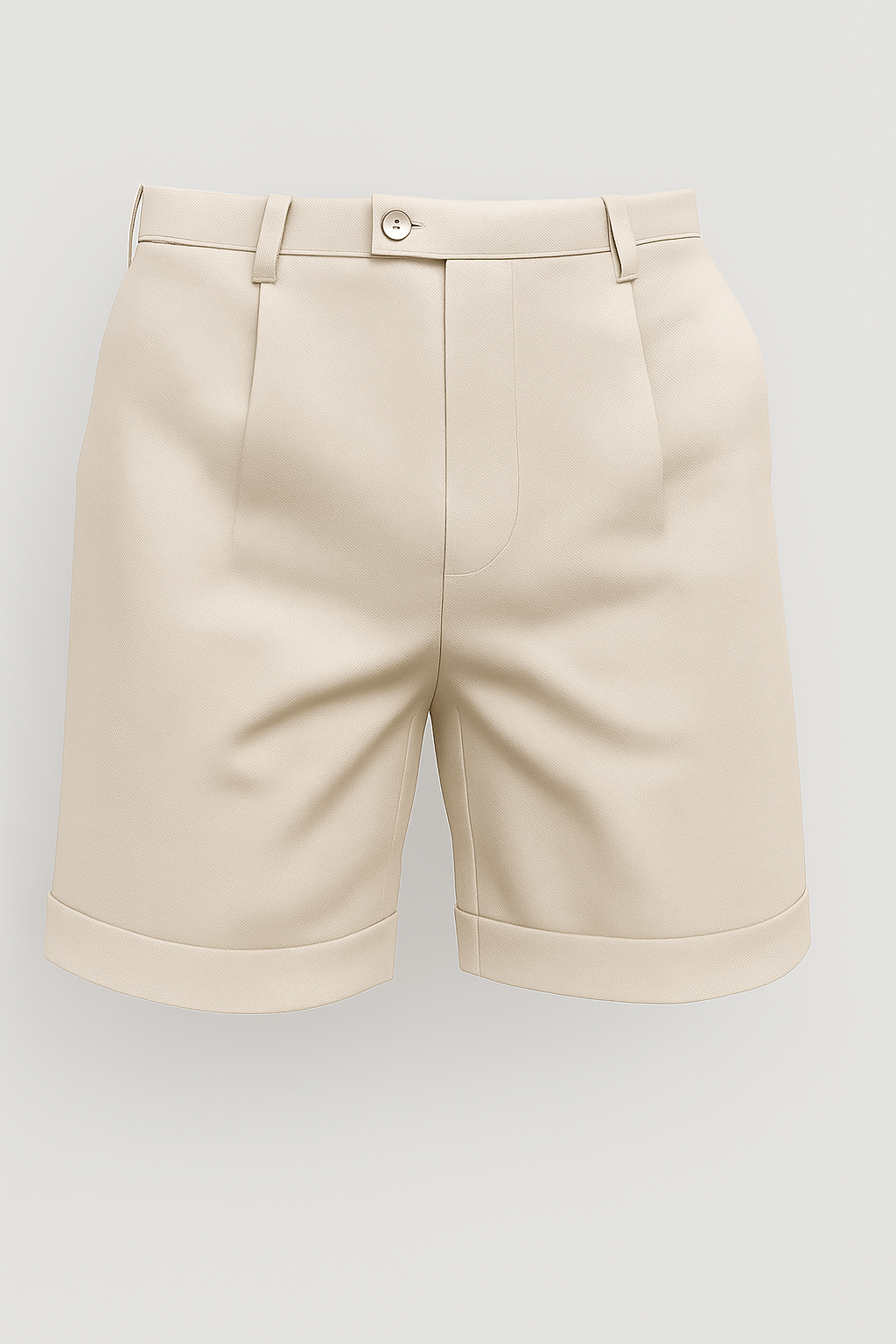 Herreshorts med læg og lommer – offwhite og alsidige - Offwhite - Shorts - Valmont Wear