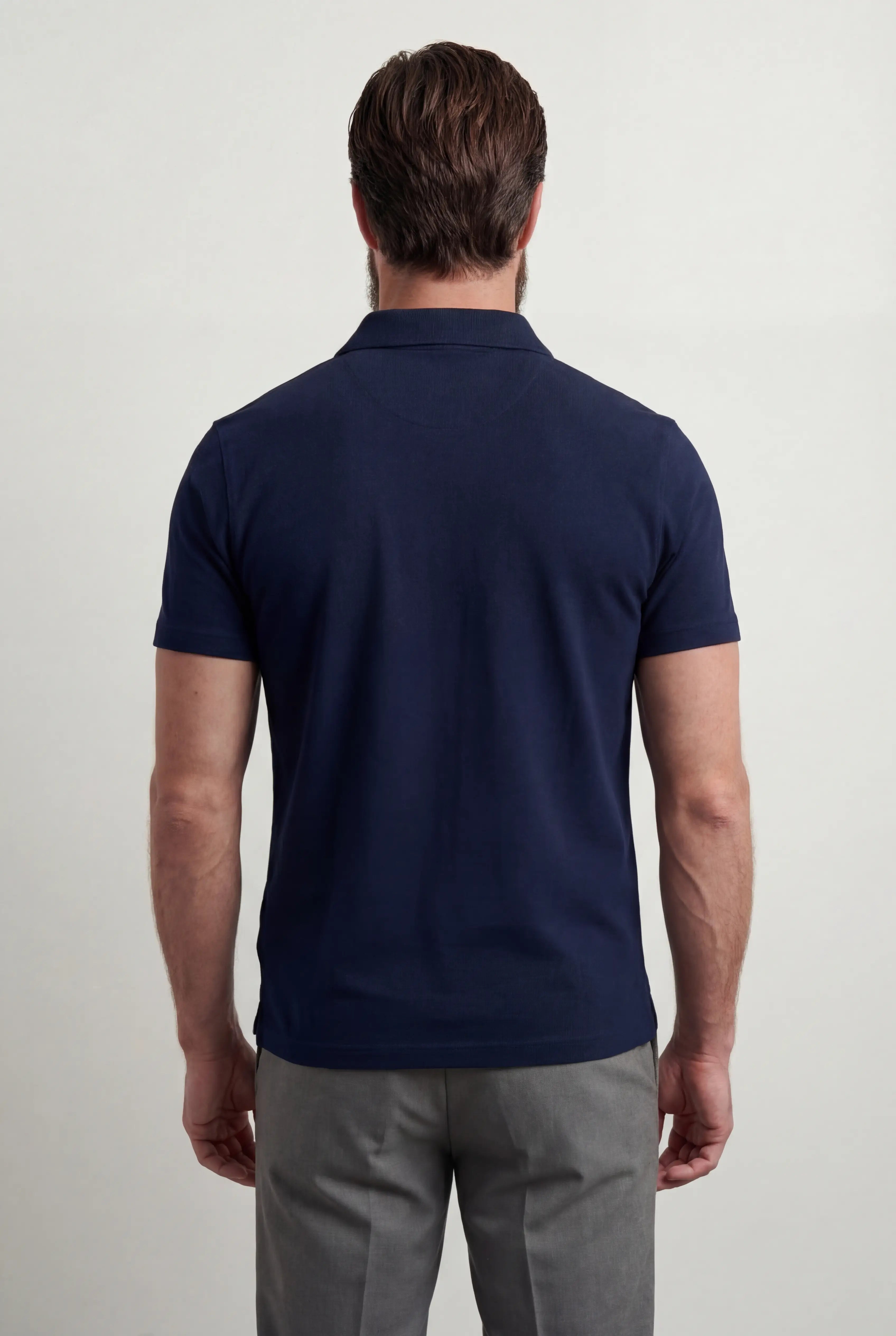 Polo Shirt Mænd i Teknisk Stof Slank Fit