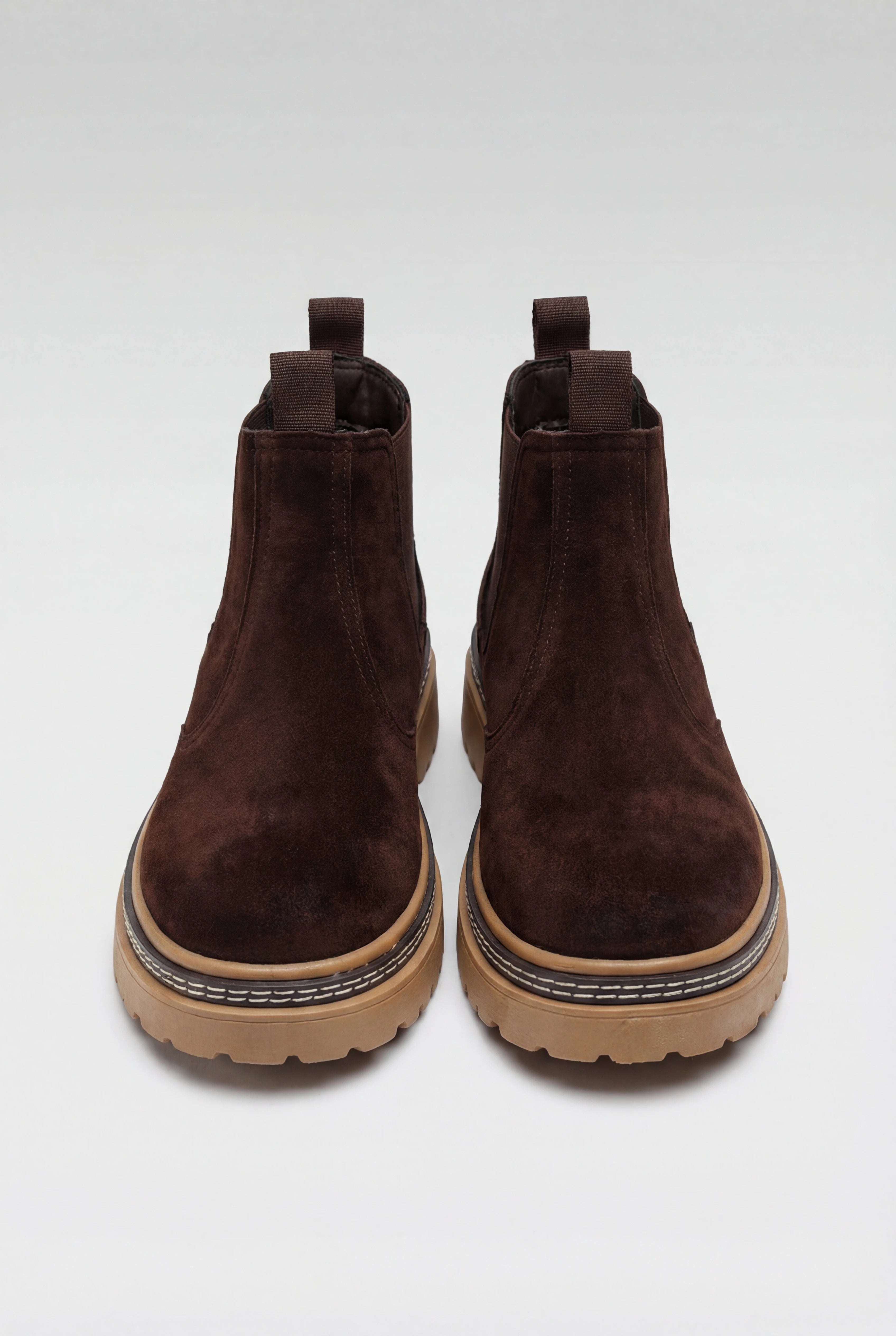 Herre Chelsea Boots i Ruskind – Kaffebrun