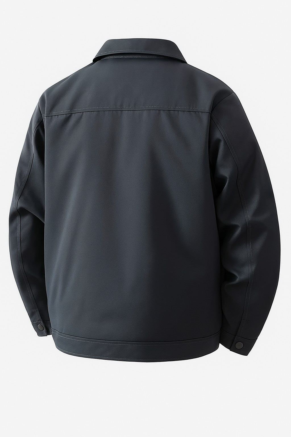 Letvægts Twill Jakke til Mænd – Mørkegrå – Regular Fit - - Jakker - Valmont Wear