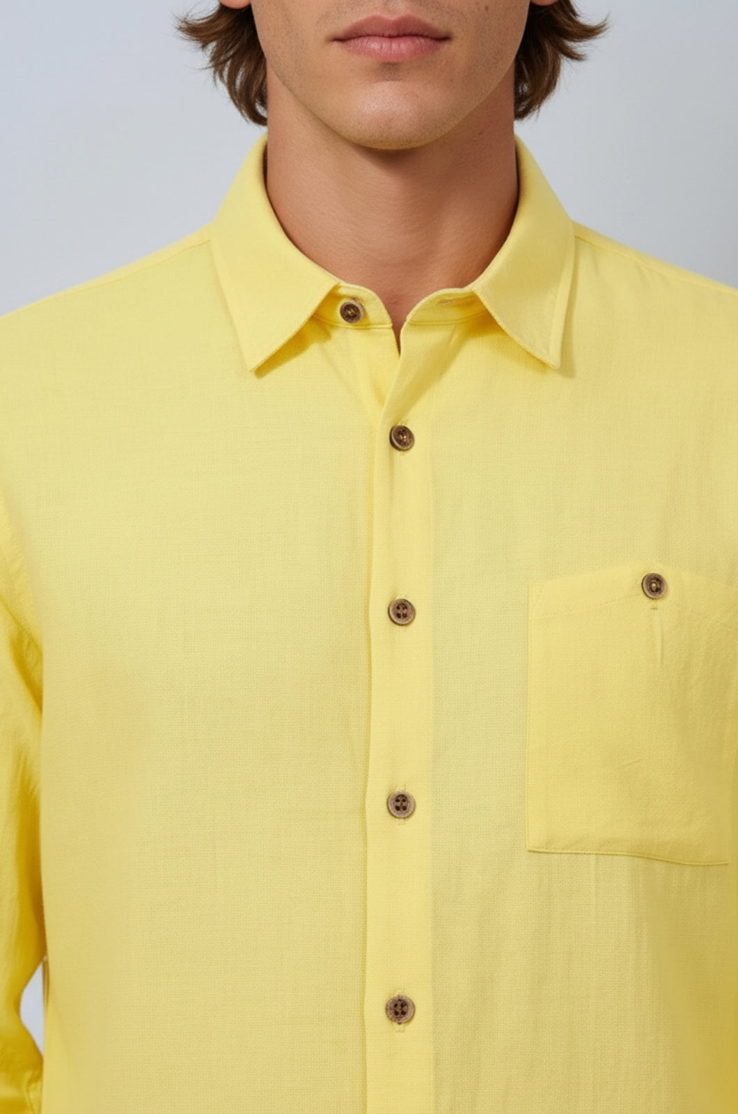 Monaco Linskjorte – Lysegul - - Linskjorte - Valmont Wear