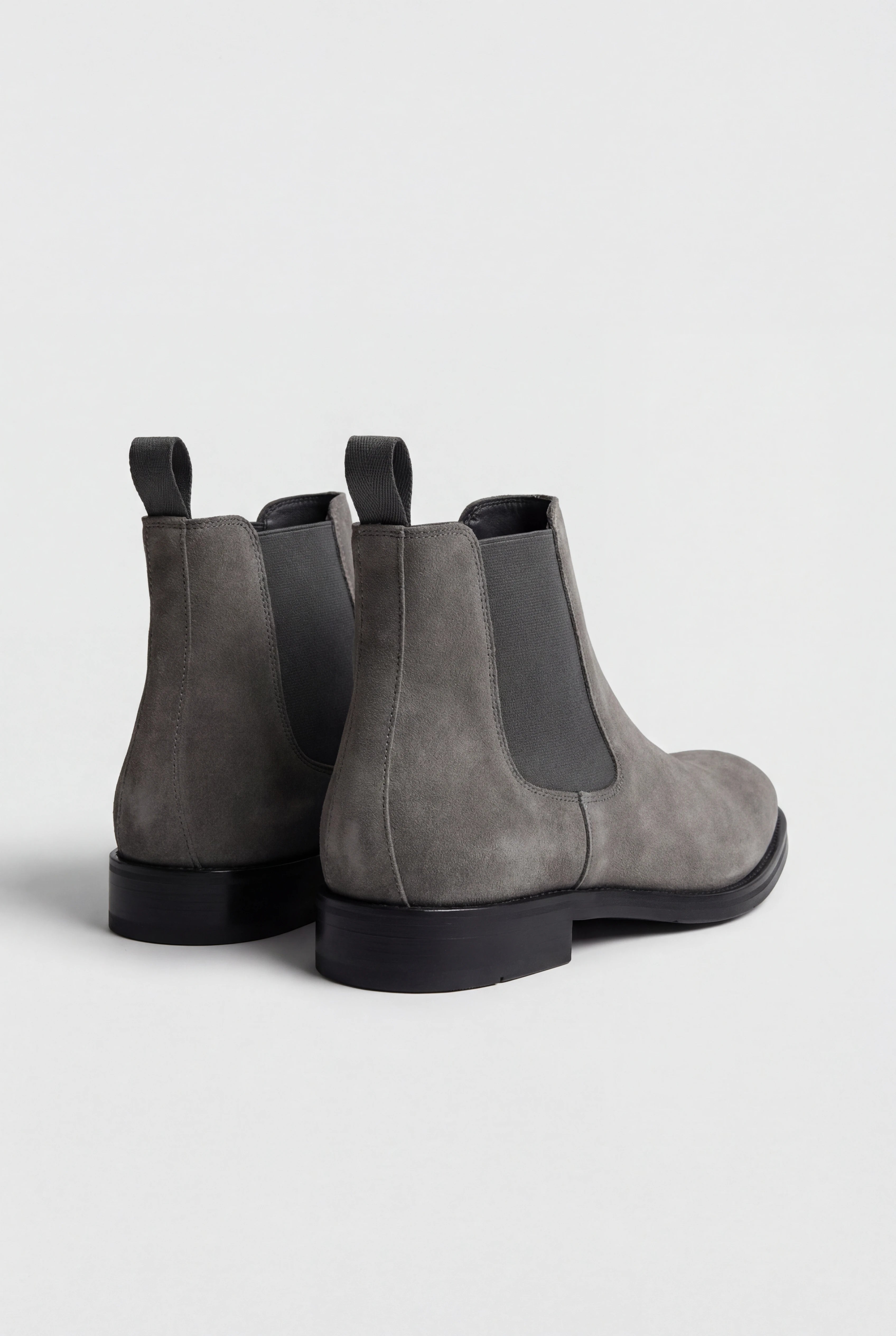 Chelsea Boots til Mænd i Ruskind med Elastiske Sidepaneler