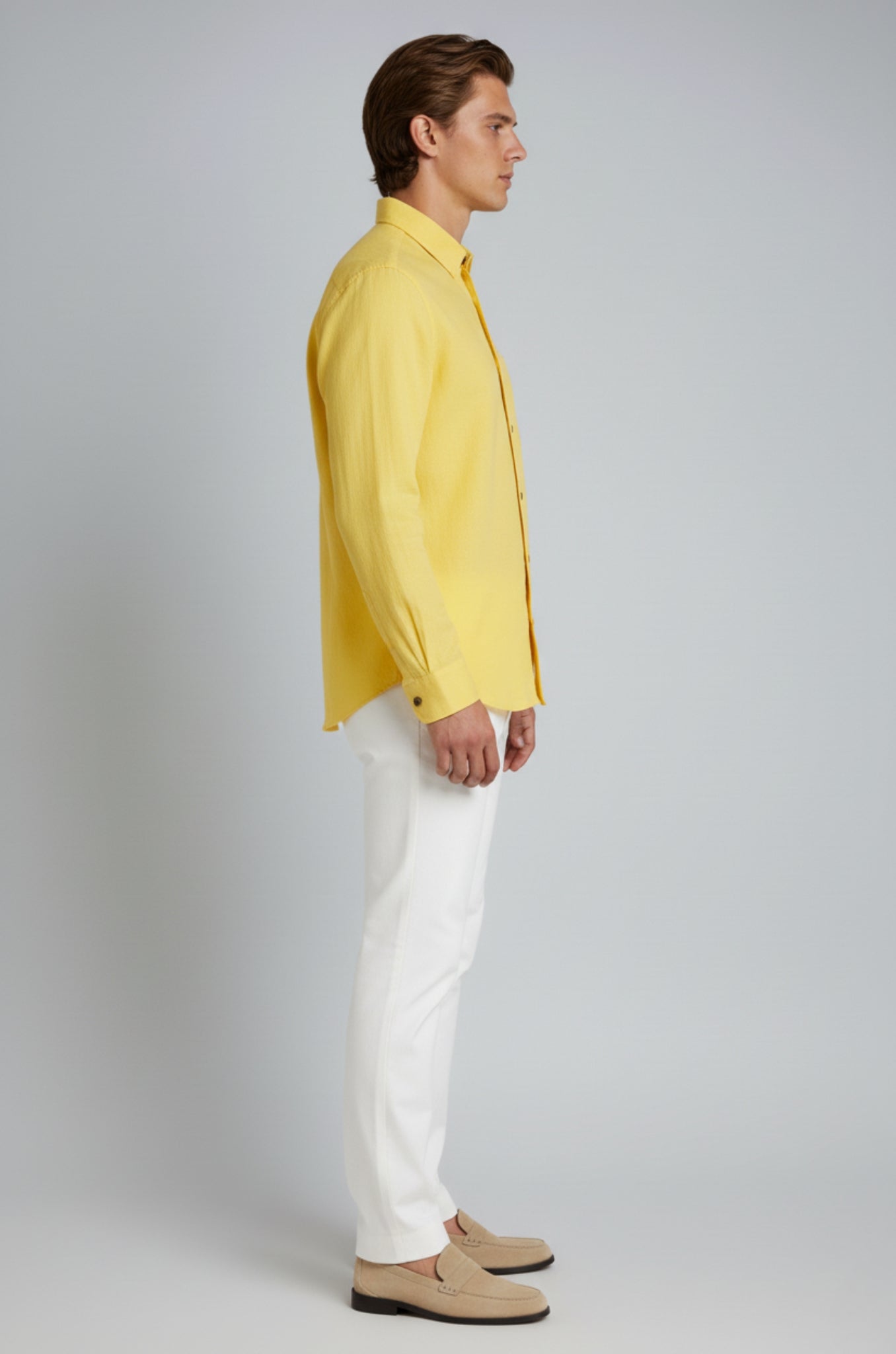 Monaco Linskjorte – Lysegul - - Linskjorte - Valmont Wear