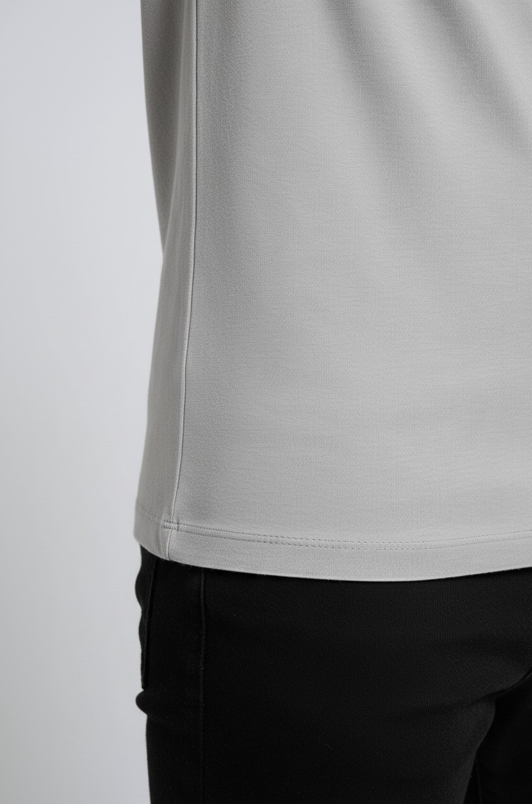 Herre Slim-Fit T-Shirt i Sølv Mist - - Herre T-shirts - Valmont Wear