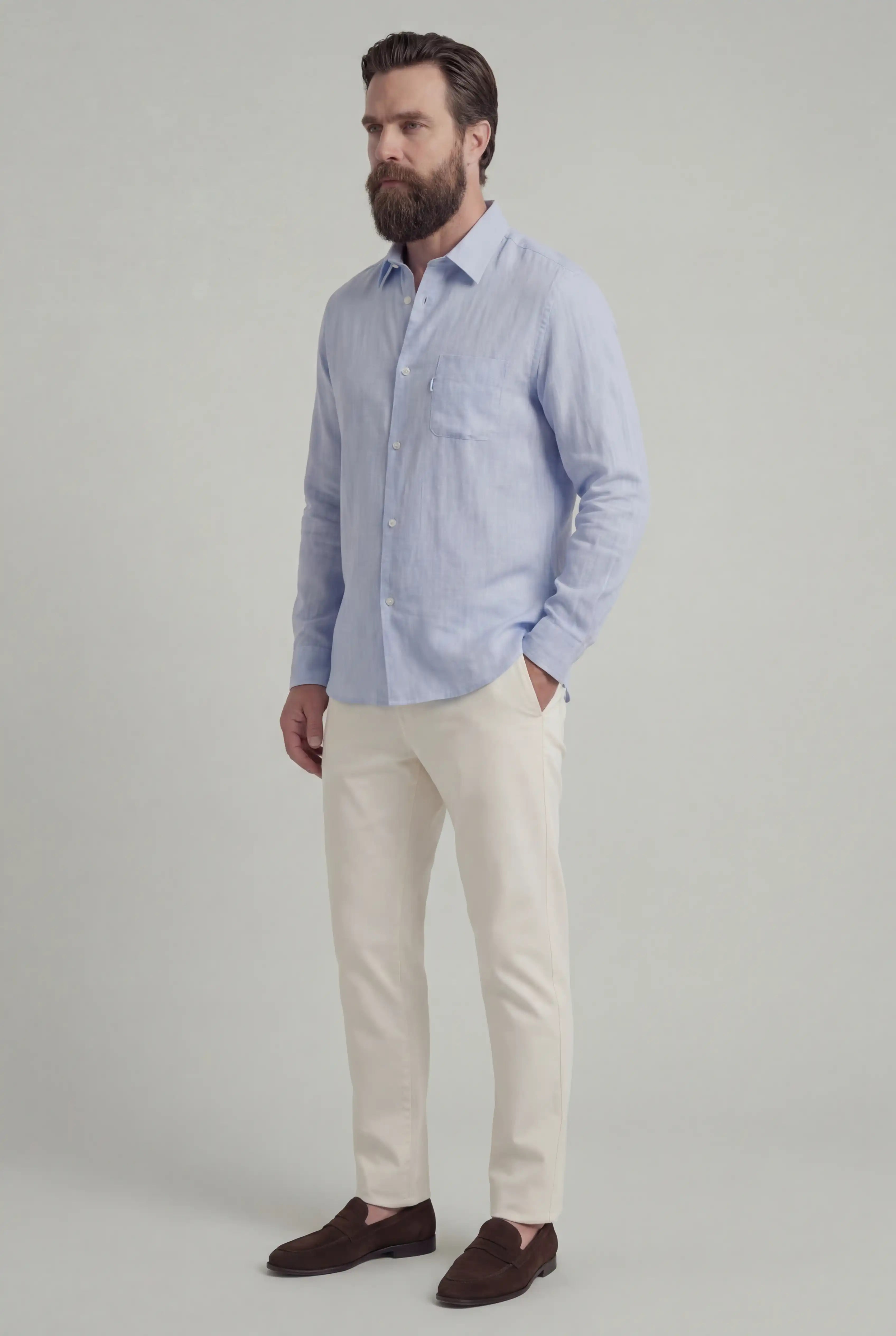 Monaco Summer Shirt – Lyseblå