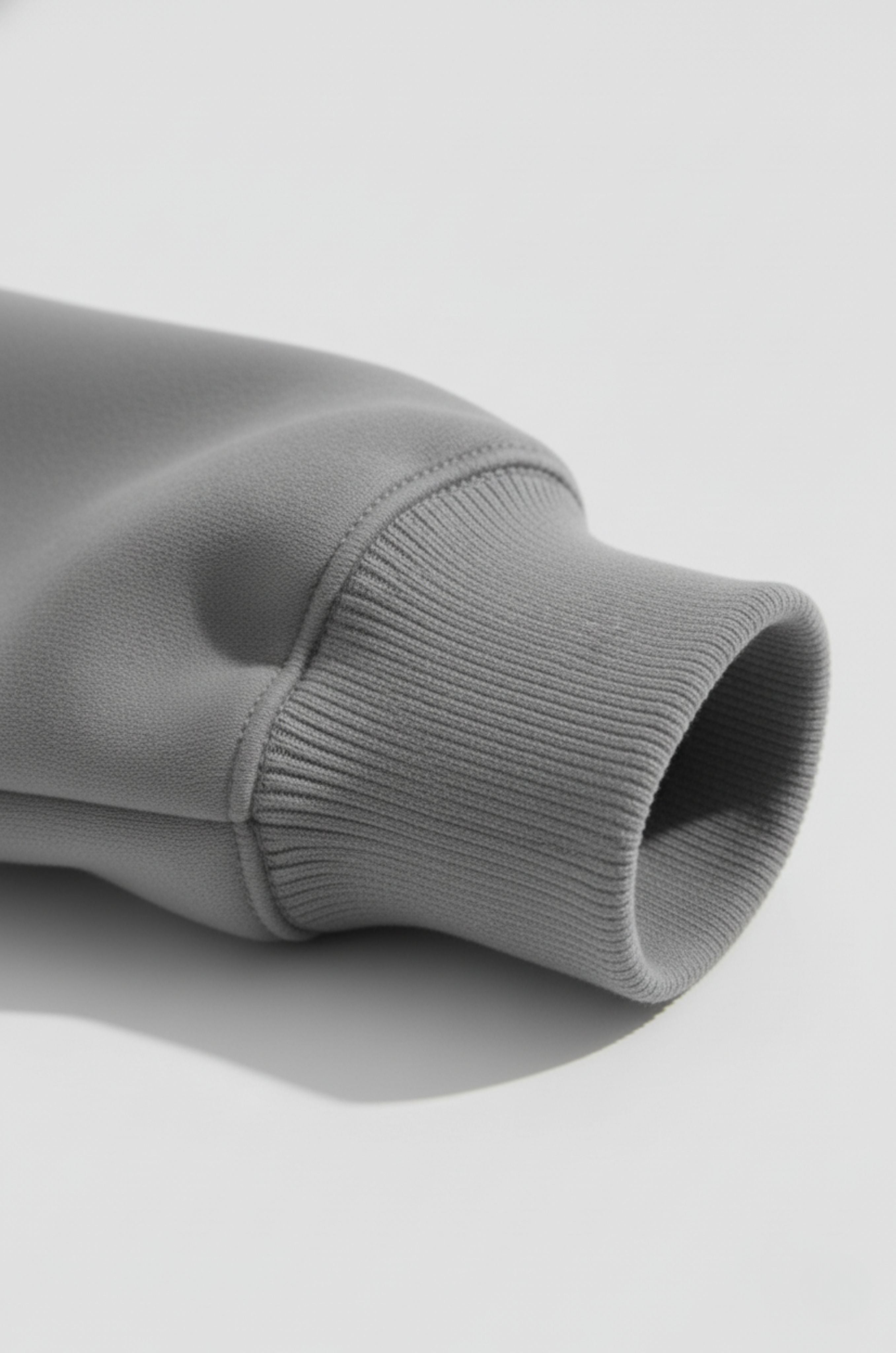 Herre Heavyweight Oversized Rundhalset Striktrøje – Grå - - Sweater - Valmont Wear