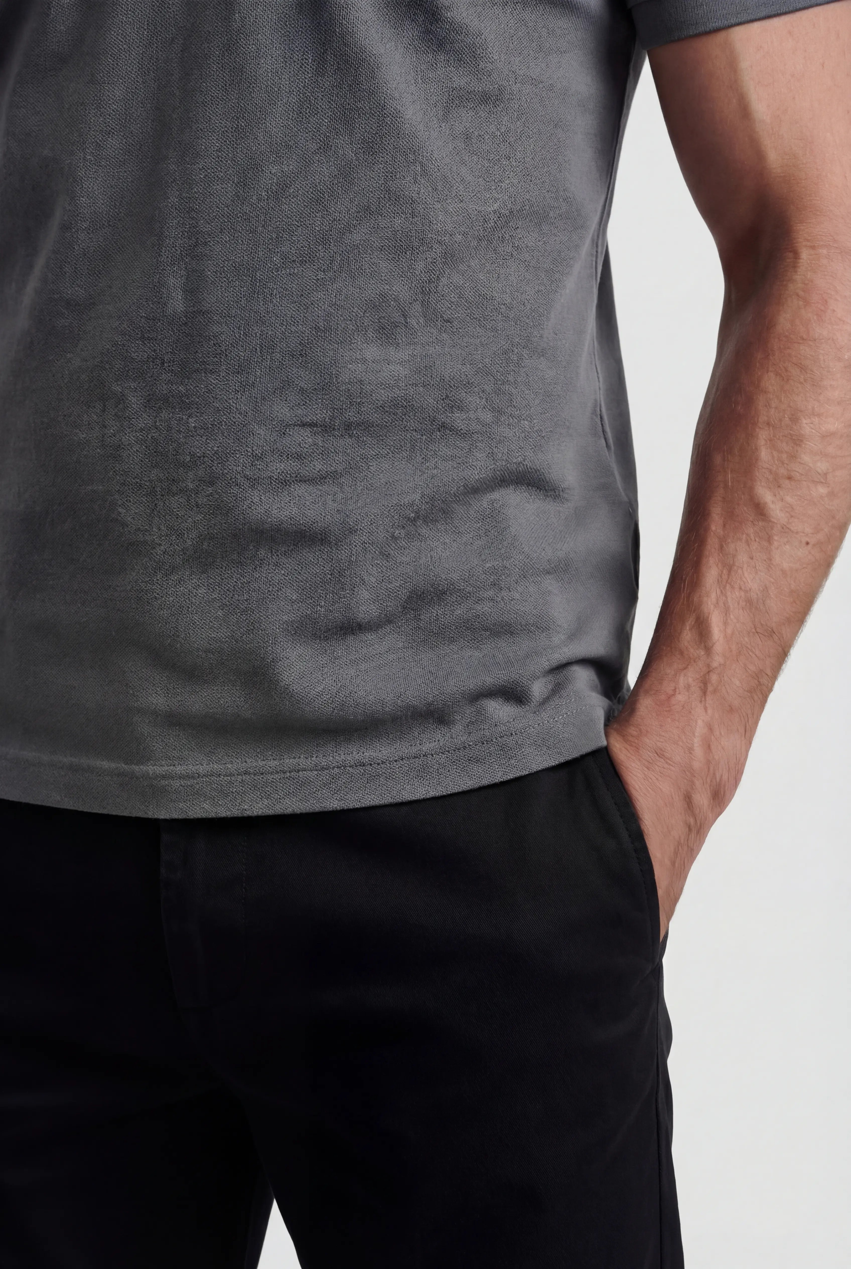 Polo Shirt Mænd i Teknisk Stof Slank Fit