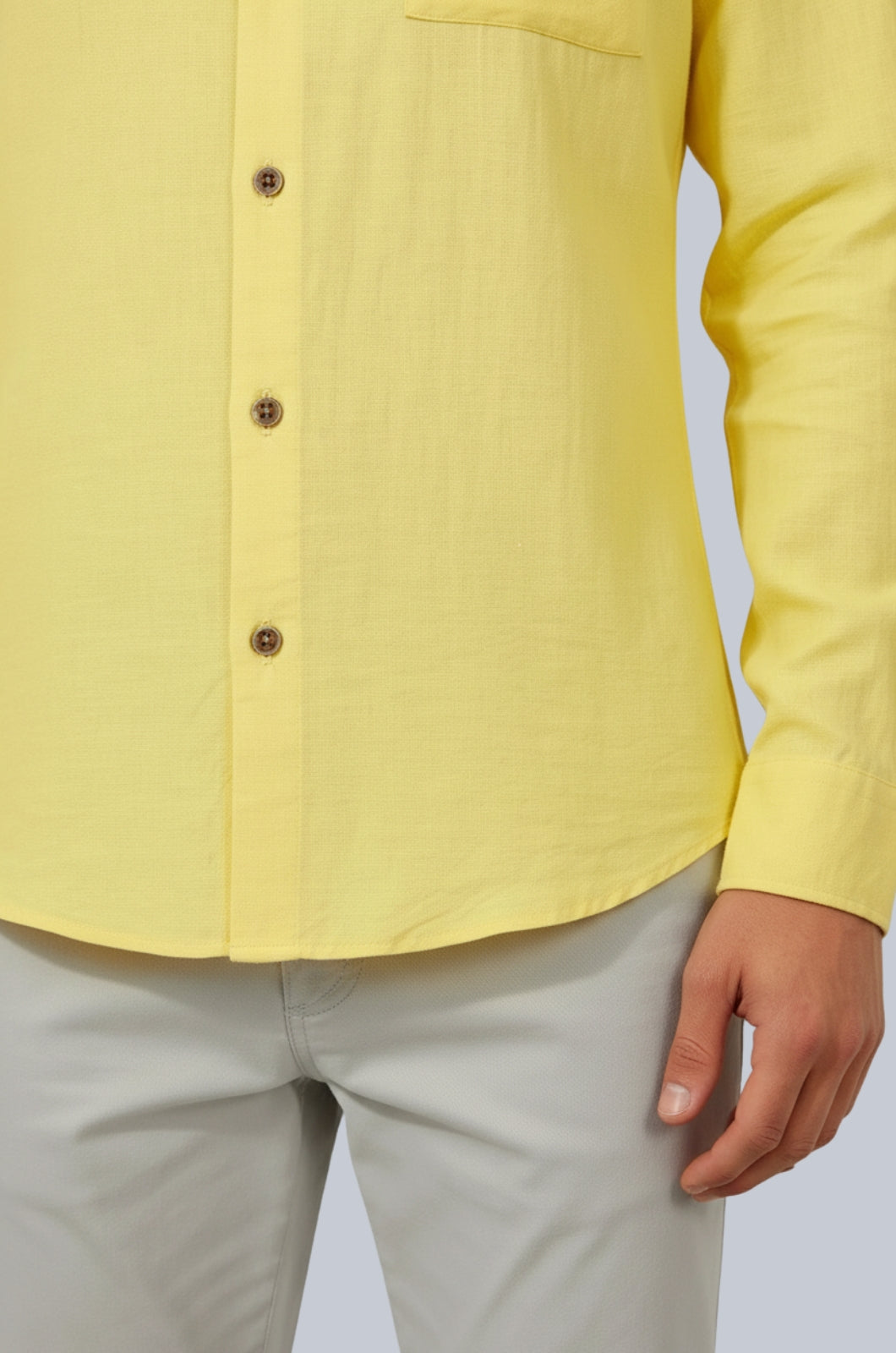 Monaco Linskjorte – Lysegul - - Linskjorte - Valmont Wear