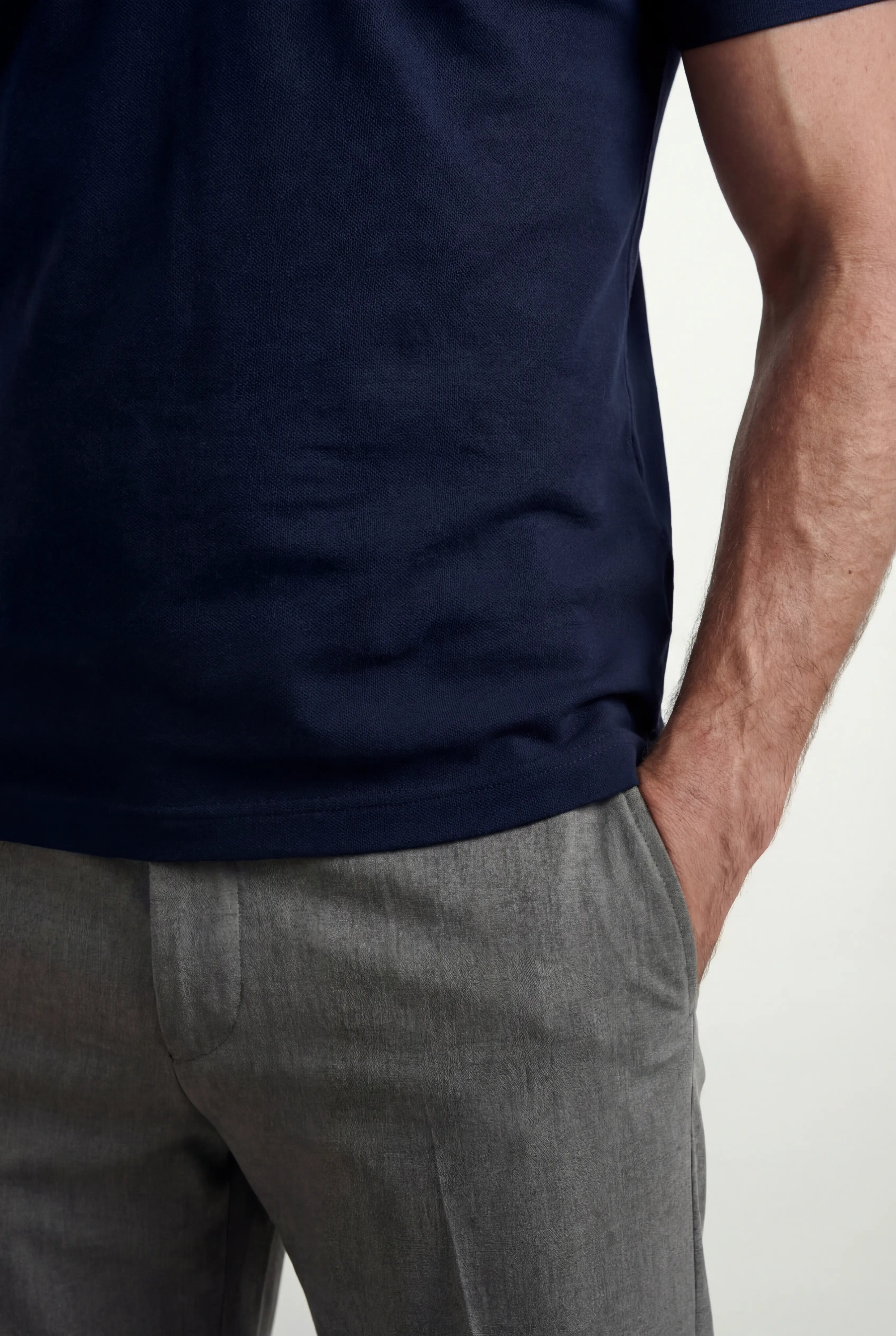 Polo Shirt Mænd i Teknisk Stof Slank Fit