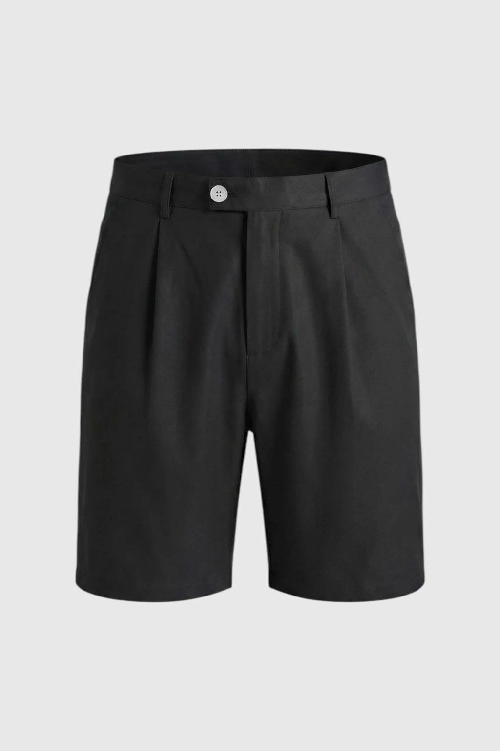 Herreshorts med læg og lommer – sort og alsidige