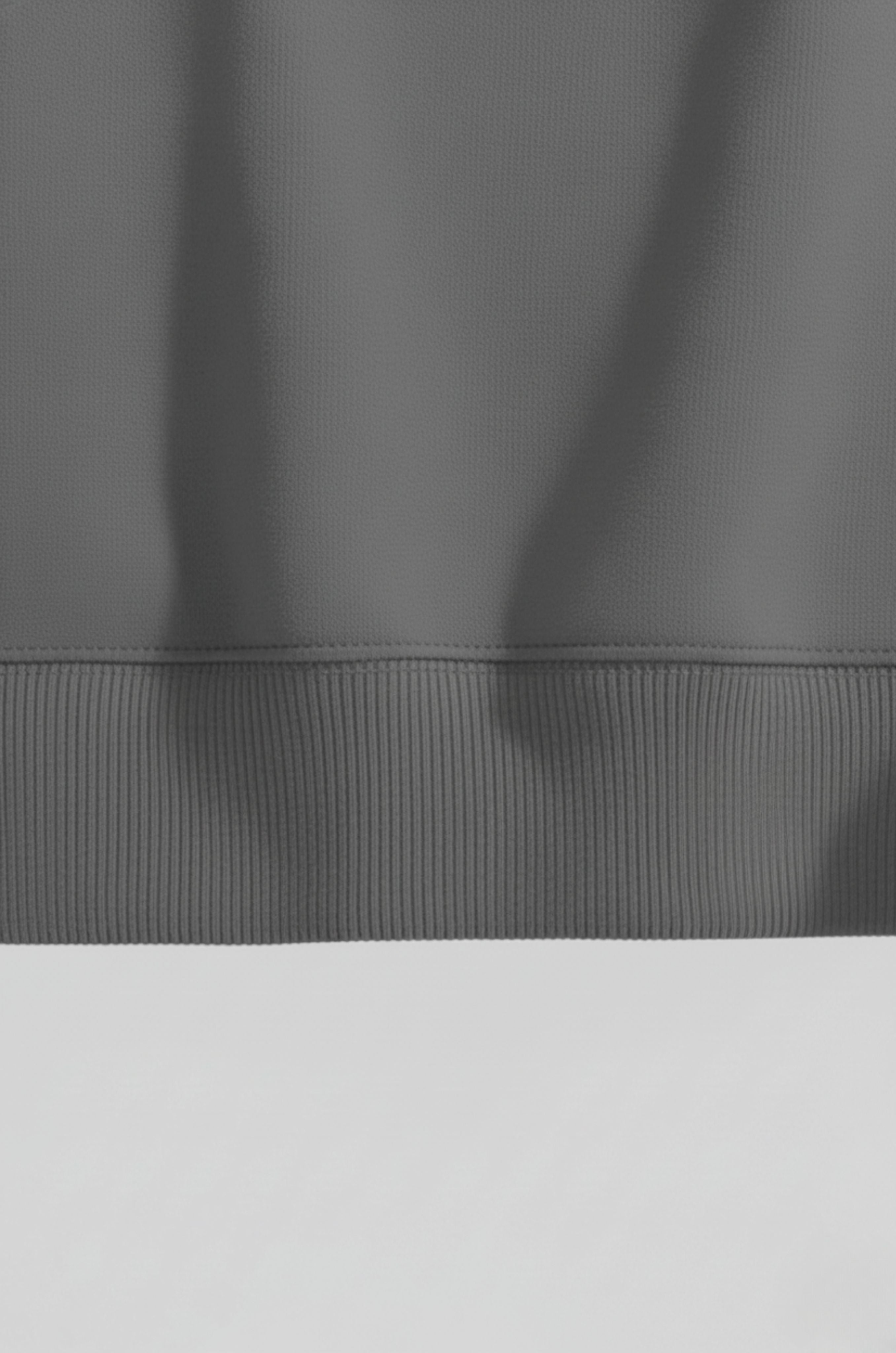 Herre Heavyweight Oversized Rundhalset Striktrøje – Grå - - Sweater - Valmont Wear