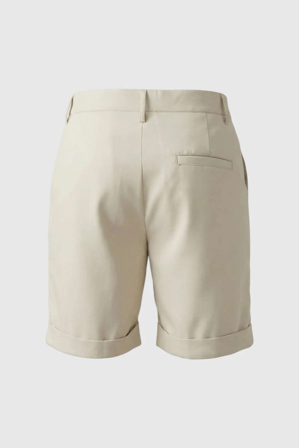 Herreshorts med læg og lommer – offwhite og alsidige