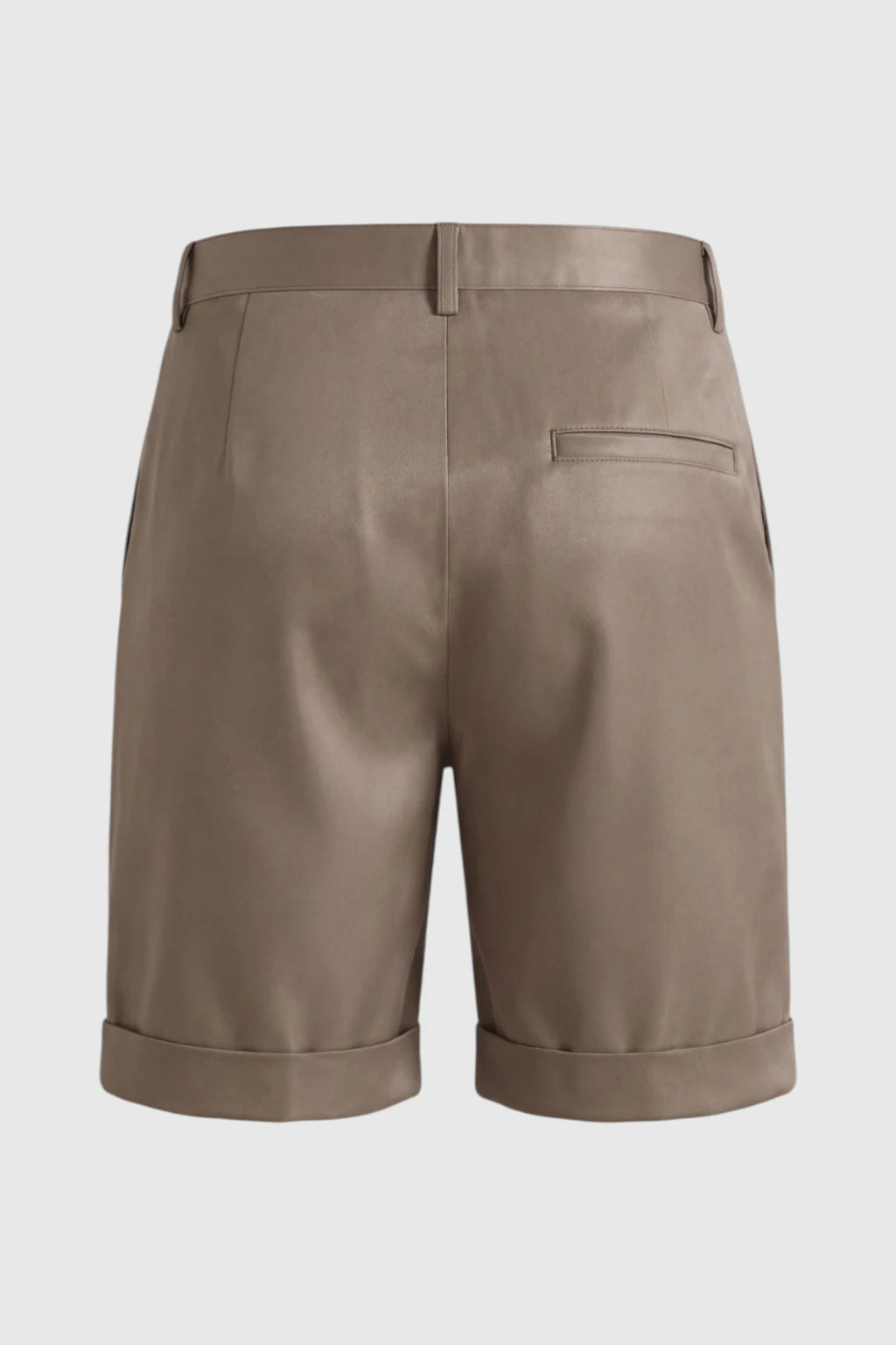 Herreshorts med læg og lommer – Taupe og alsidige