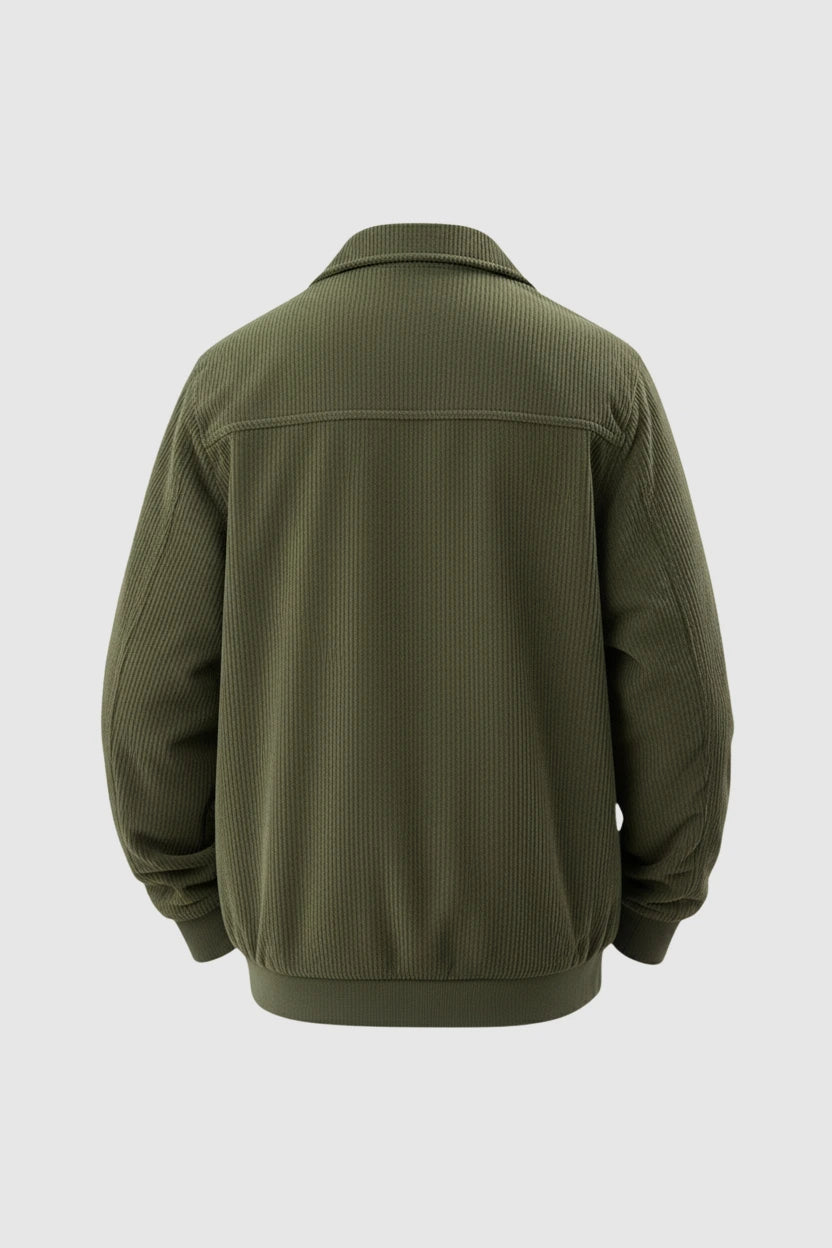 Herre Corduroy Jakke – Armygrøn - - Jakker - Valmont Wear