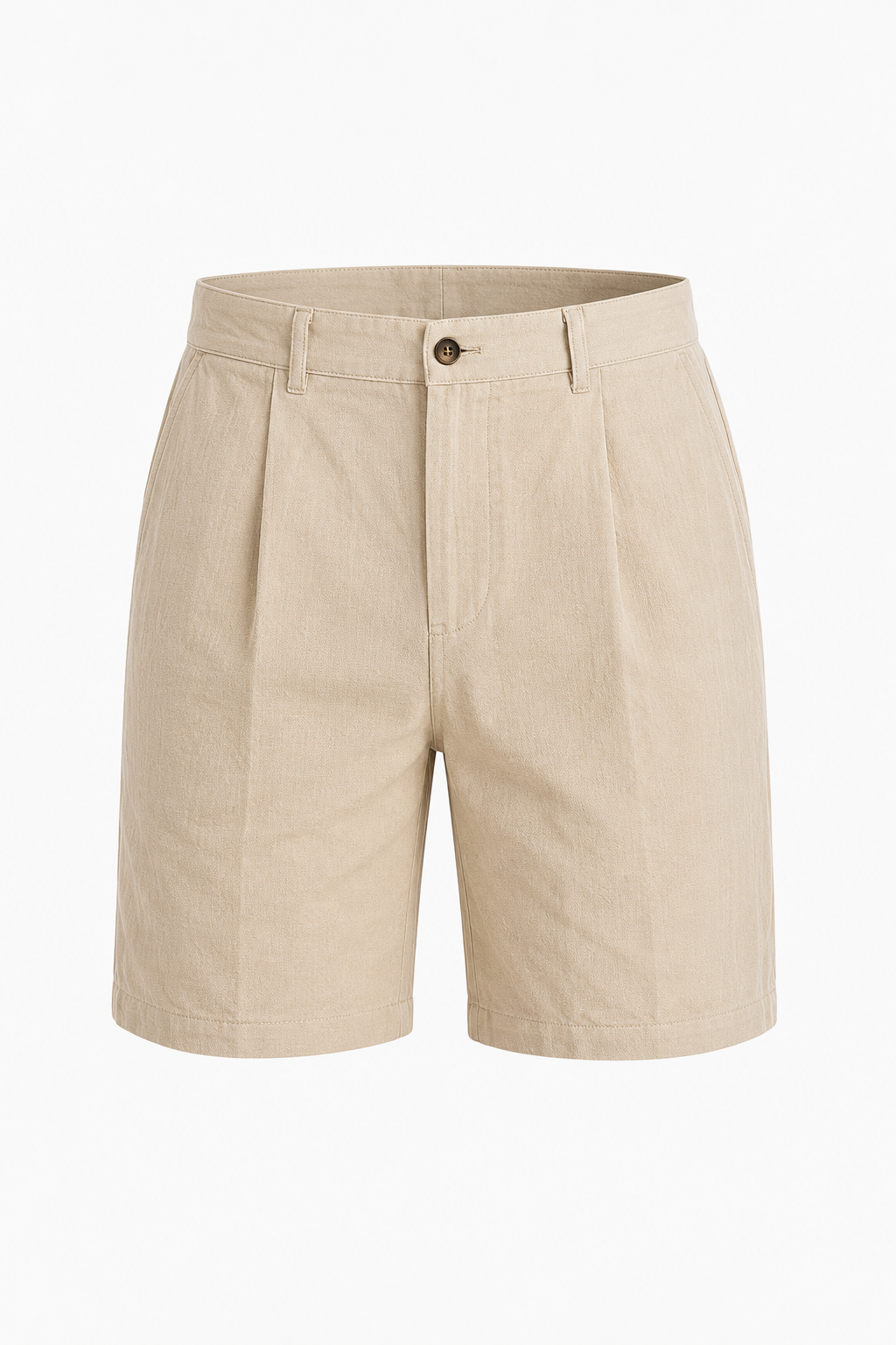 Beige Sommershorts til Mænd – Løs Pasform - Beige - Shorts - Valmont Wear