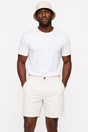 Pantaloni scurți bărbați off-white – pliuri, buzunare, de vară