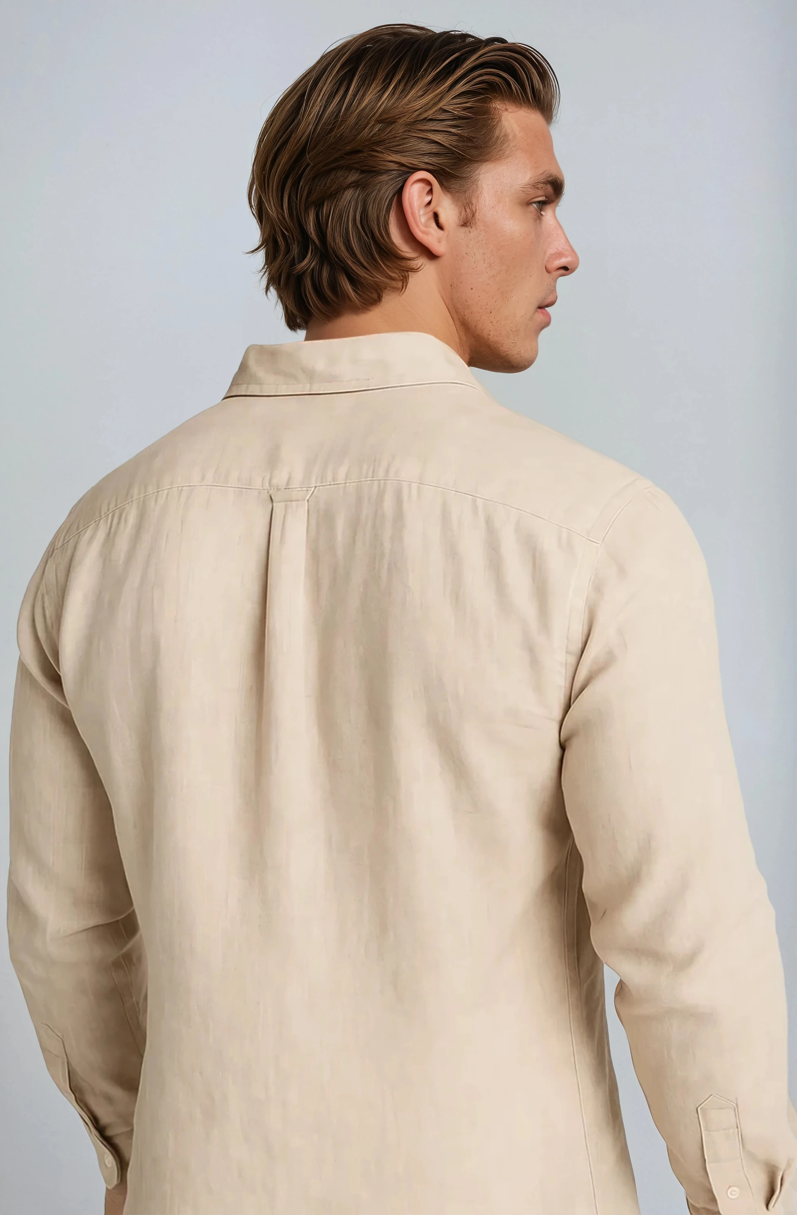 Monaco Linskjorte – Sand - - Linskjorte - Valmont Wear