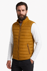 Puffervest til Mænd - Gurkemeje - Polyester - Regular Fit - - Puffer Vest - Valmont Wear