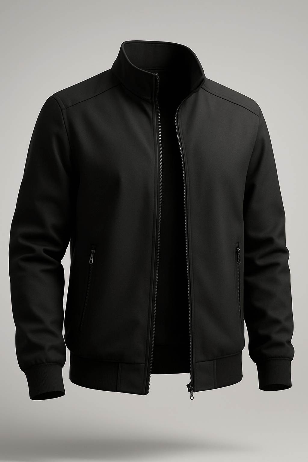 Klassisk Sort Bomberjakke - - Bomberjakke - Valmont Wear