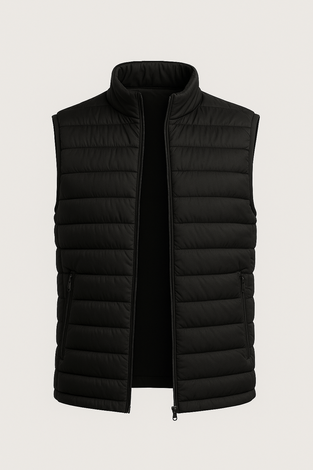 Premium Herre Sort Puffervest - - Puffer Vest - Valmont Wear