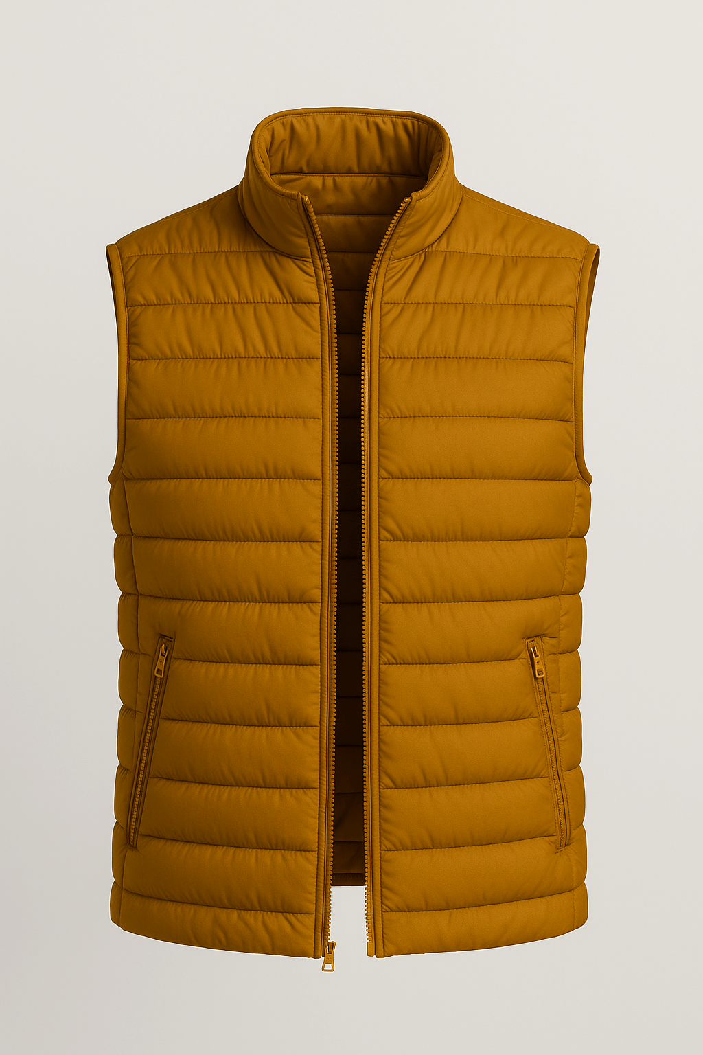 Premium Herre Gurkemeje Puffervest - - Puffer Vest - Valmont Wear