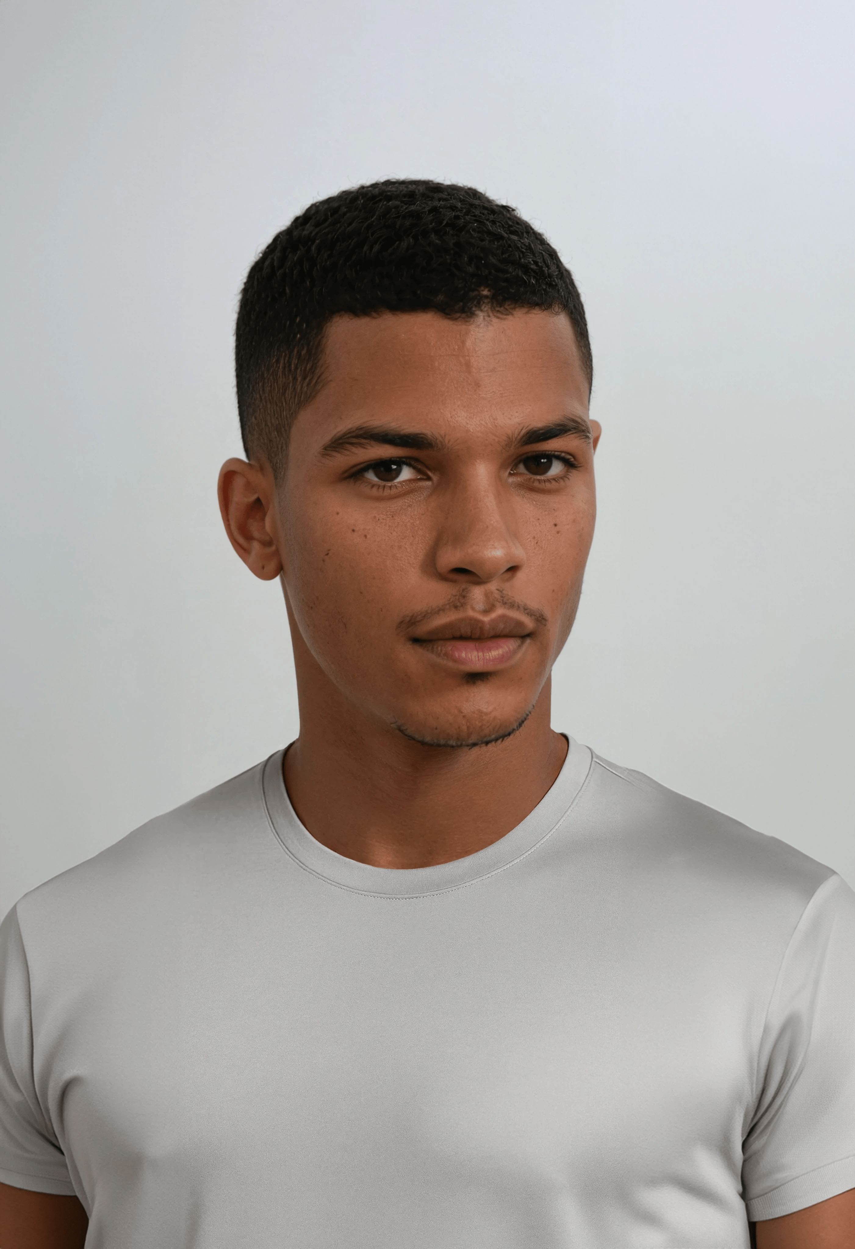 Herre Slim-Fit T-Shirt i Sølv Mist - - Herre T-shirts - Valmont Wear