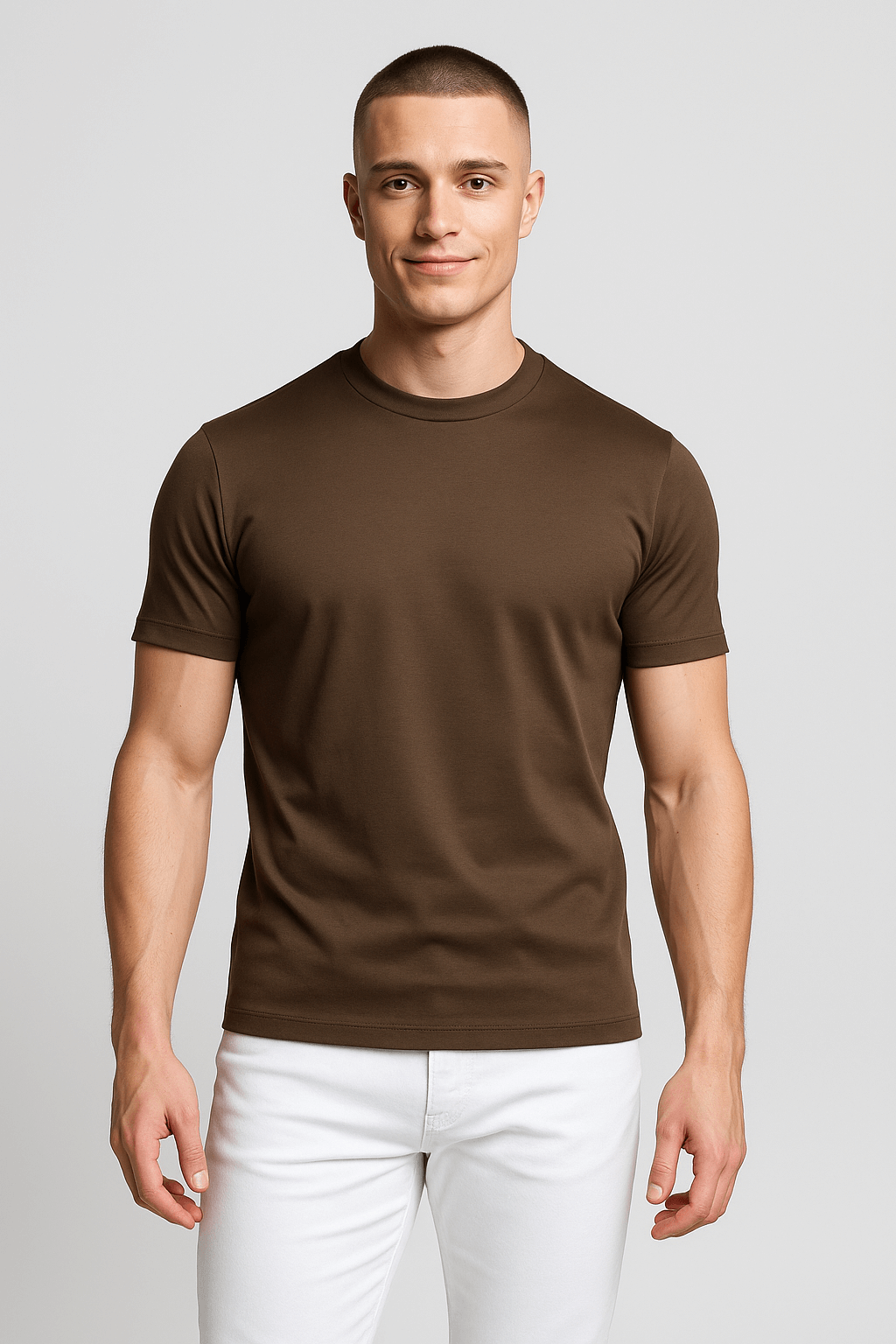 Herre Slim-Fit T-Shirt i Høj Kvalitet Bomuld - XXL - T-shirts - Valmont Wear