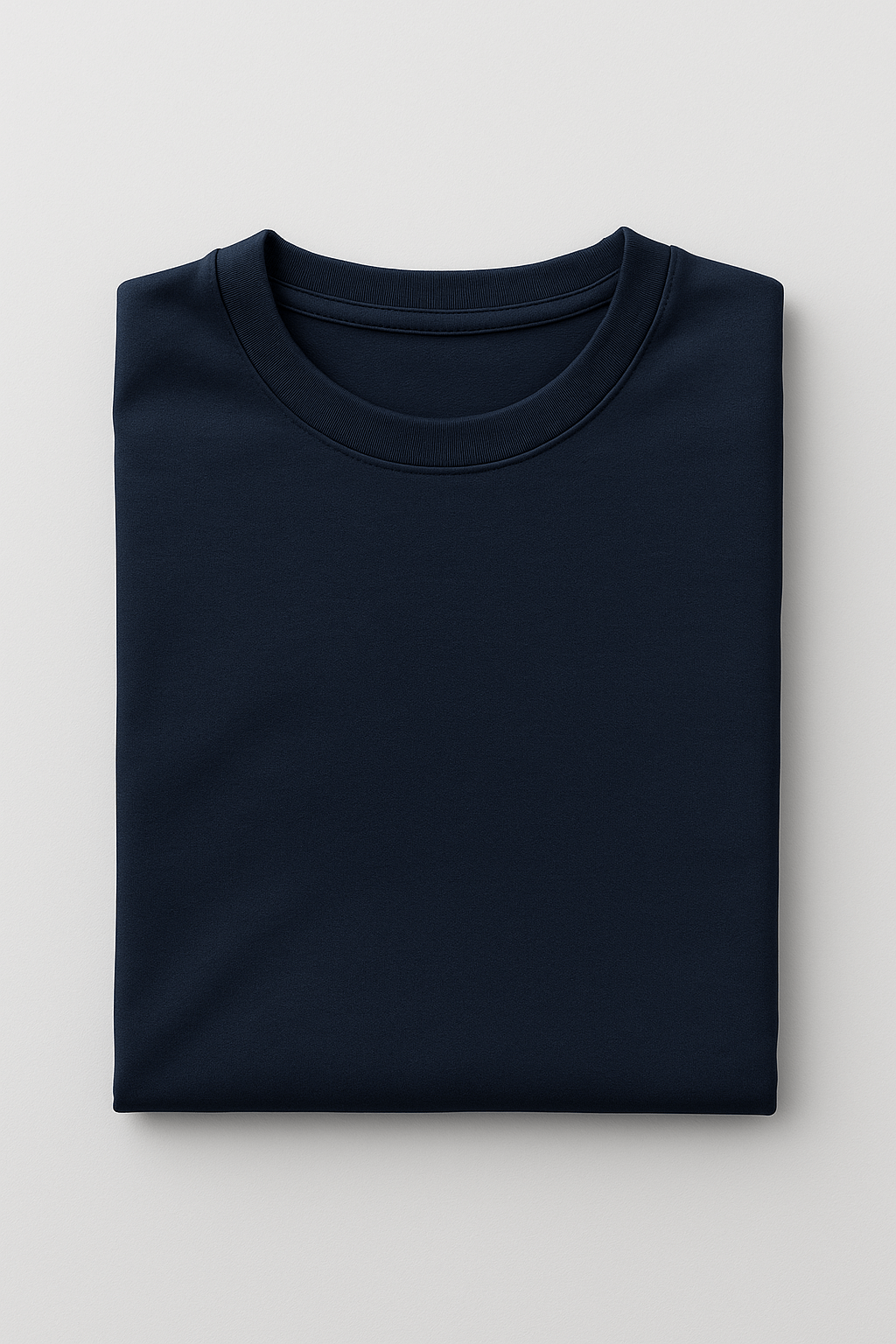 Herre Slim-Fit T-Shirt i Marineblå - - Herre T-shirts - Valmont Wear