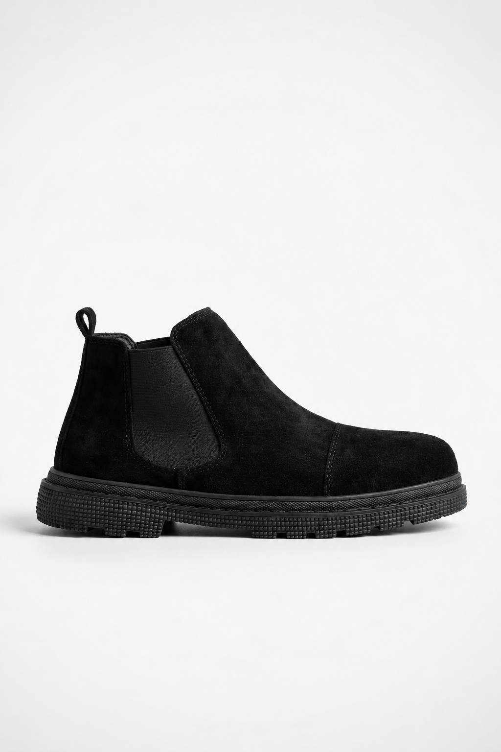 Chelsea Boots til Mænd i Sort Ruskind – Klassiske Ankelstøvler i Høj Kvalitet - - Boots - Valmont Wear