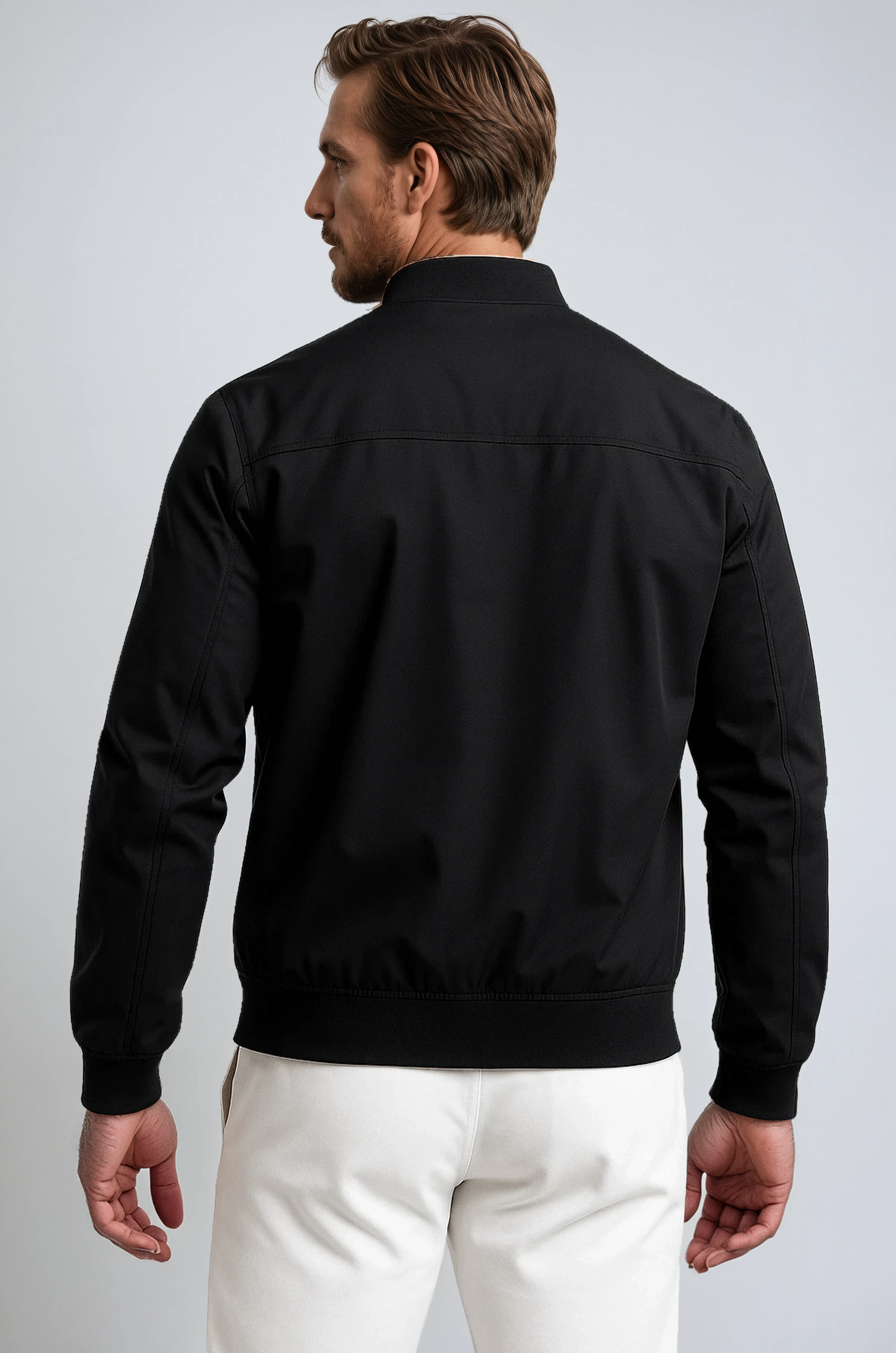 Klassisk Sort Bomberjakke - - Bomberjakke - Valmont Wear