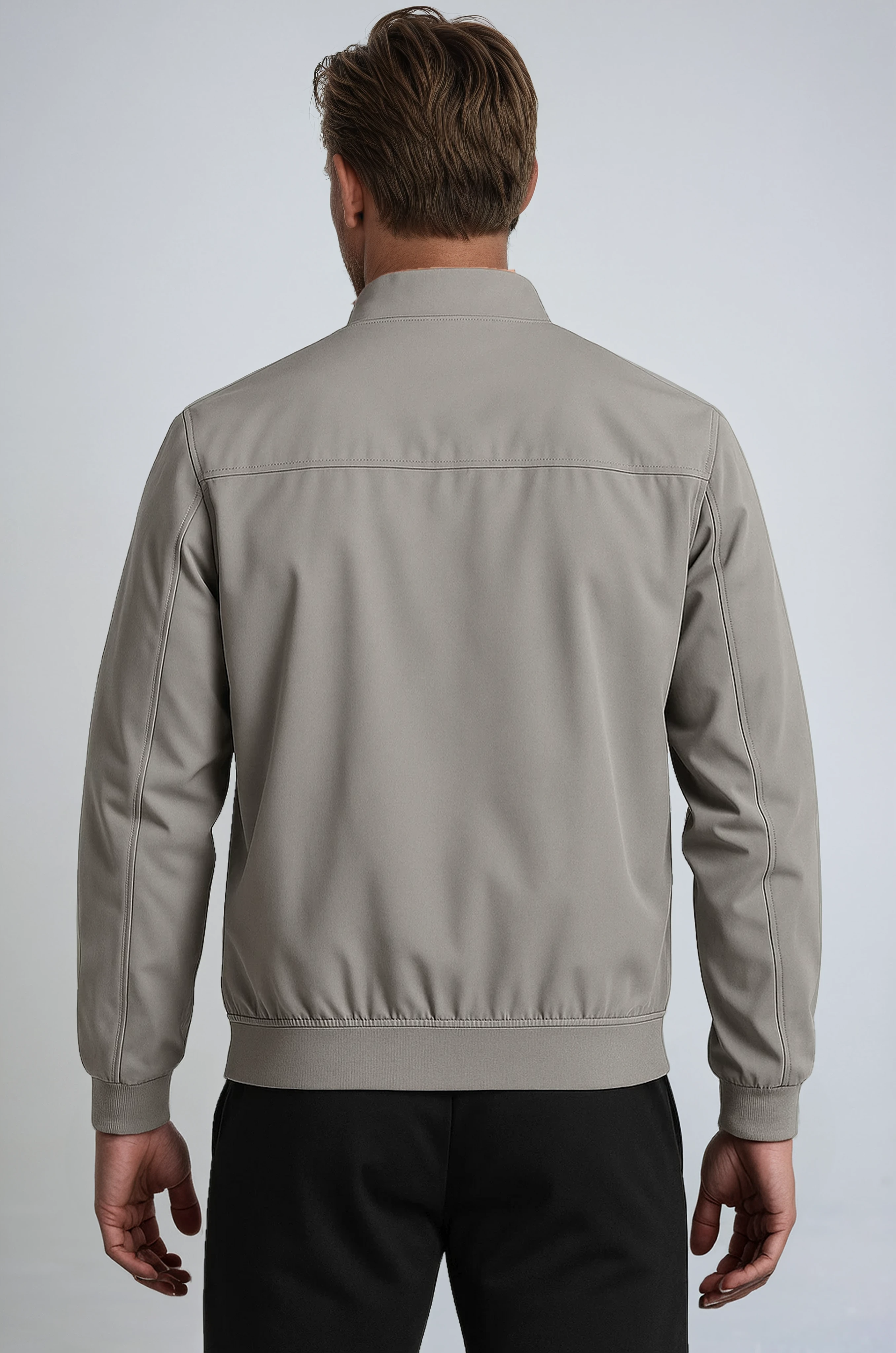 Klassisk Grå Bomberjakke - - Bomberjakke - Valmont Wear