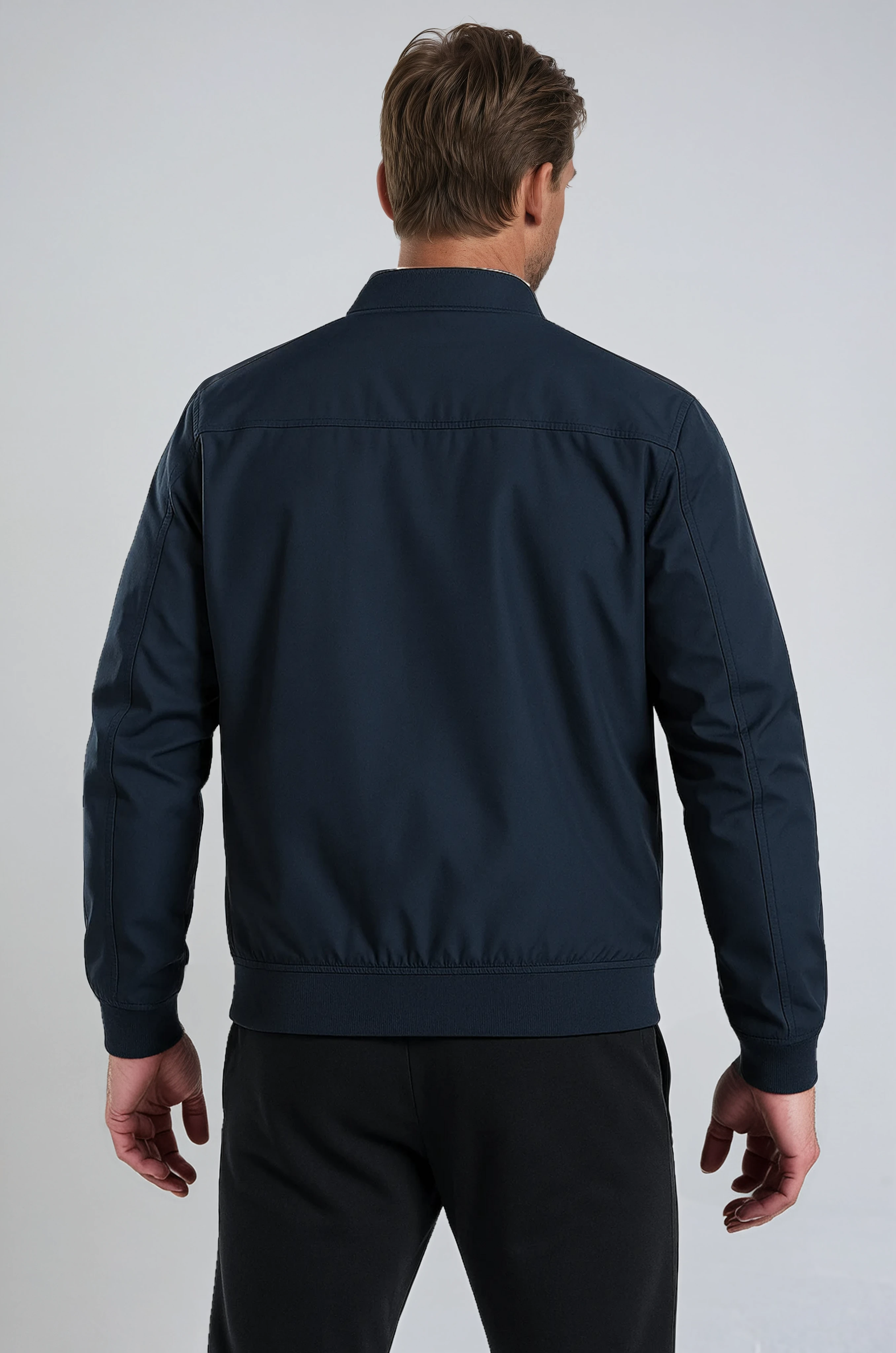 Klassisk Mørkeblå Bomberjakke - - Bomberjakke - Valmont Wear