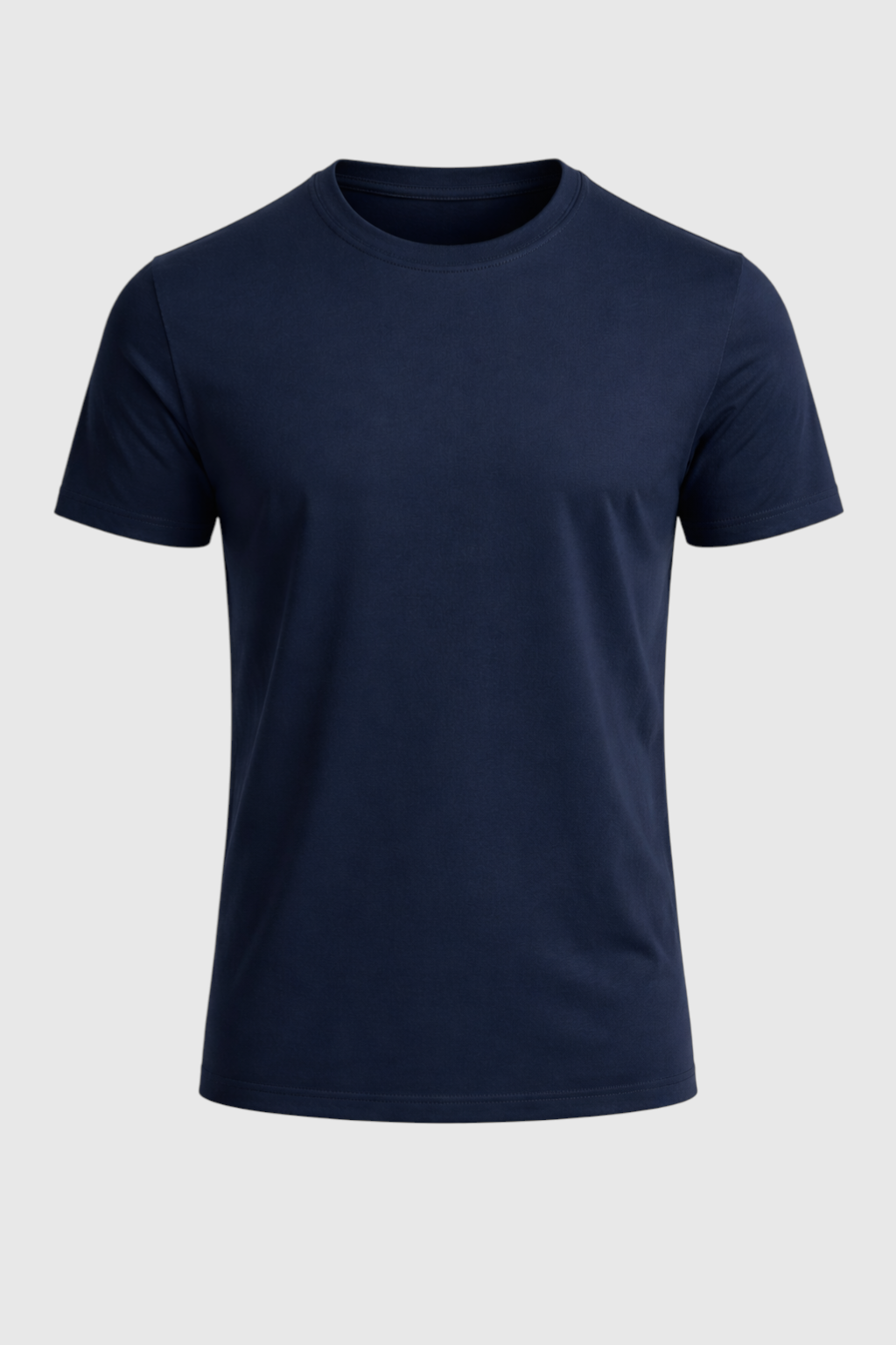 Herre Slim-Fit T-Shirt i Marineblå - Herre T-shirts - Valmont Wear