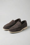 Mokkasiner til Mænd – Chokoladebrune Ruskind Loafers, Komfortabel Pasform, Str. 44 - Chokoladebrun - Loafers - Valmont Wear