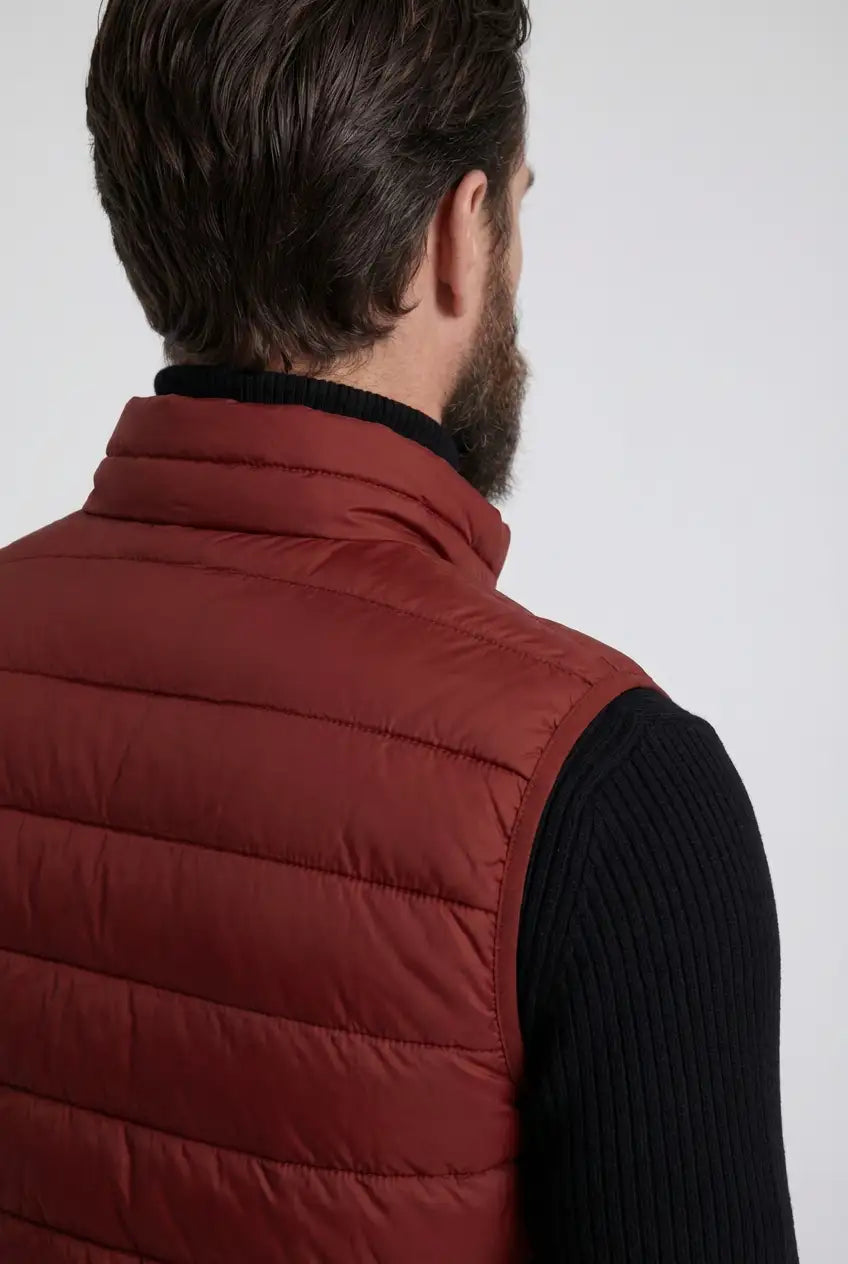 Premium Herre Murstensrød Puffervest