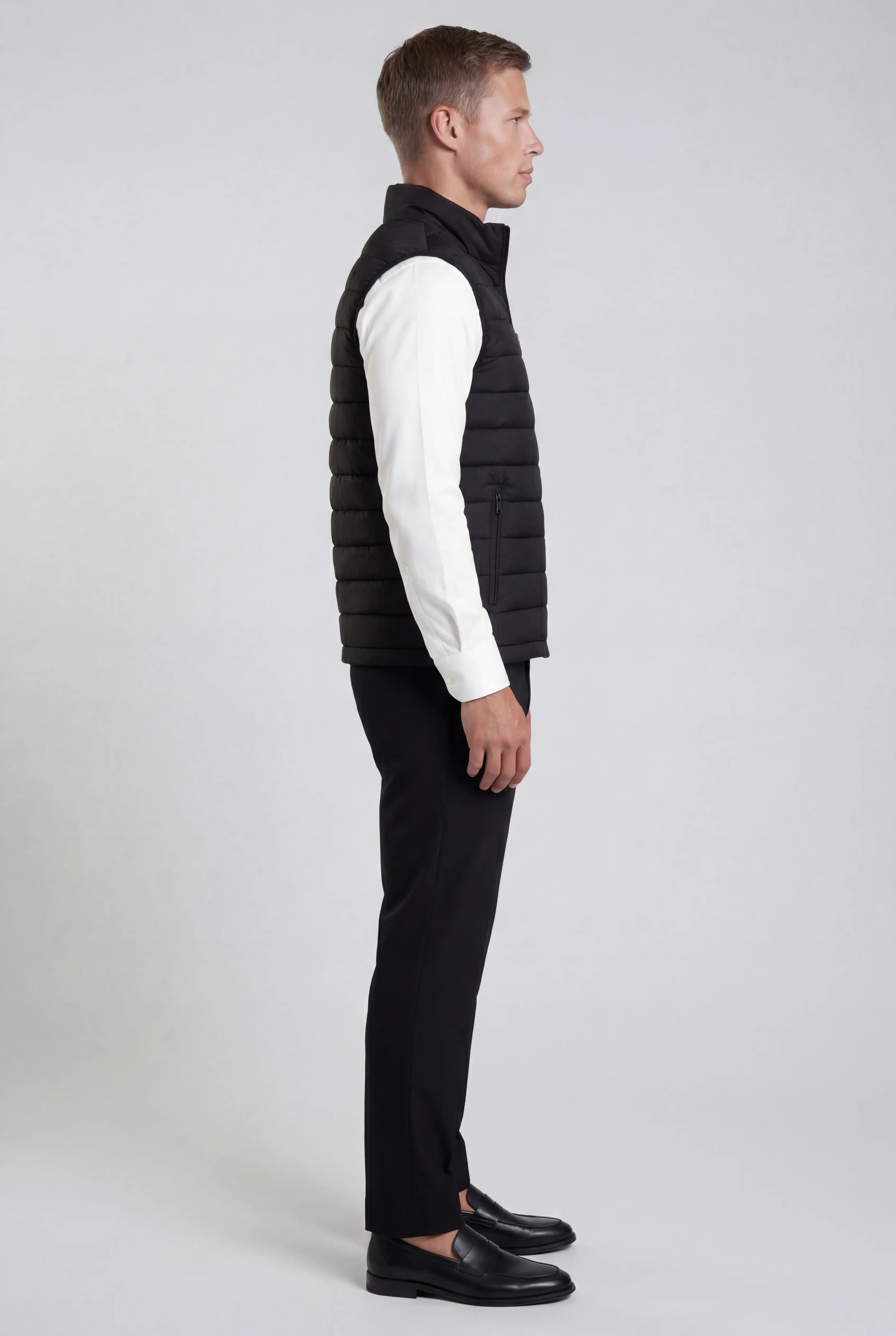 Premium Herre Sort Puffervest