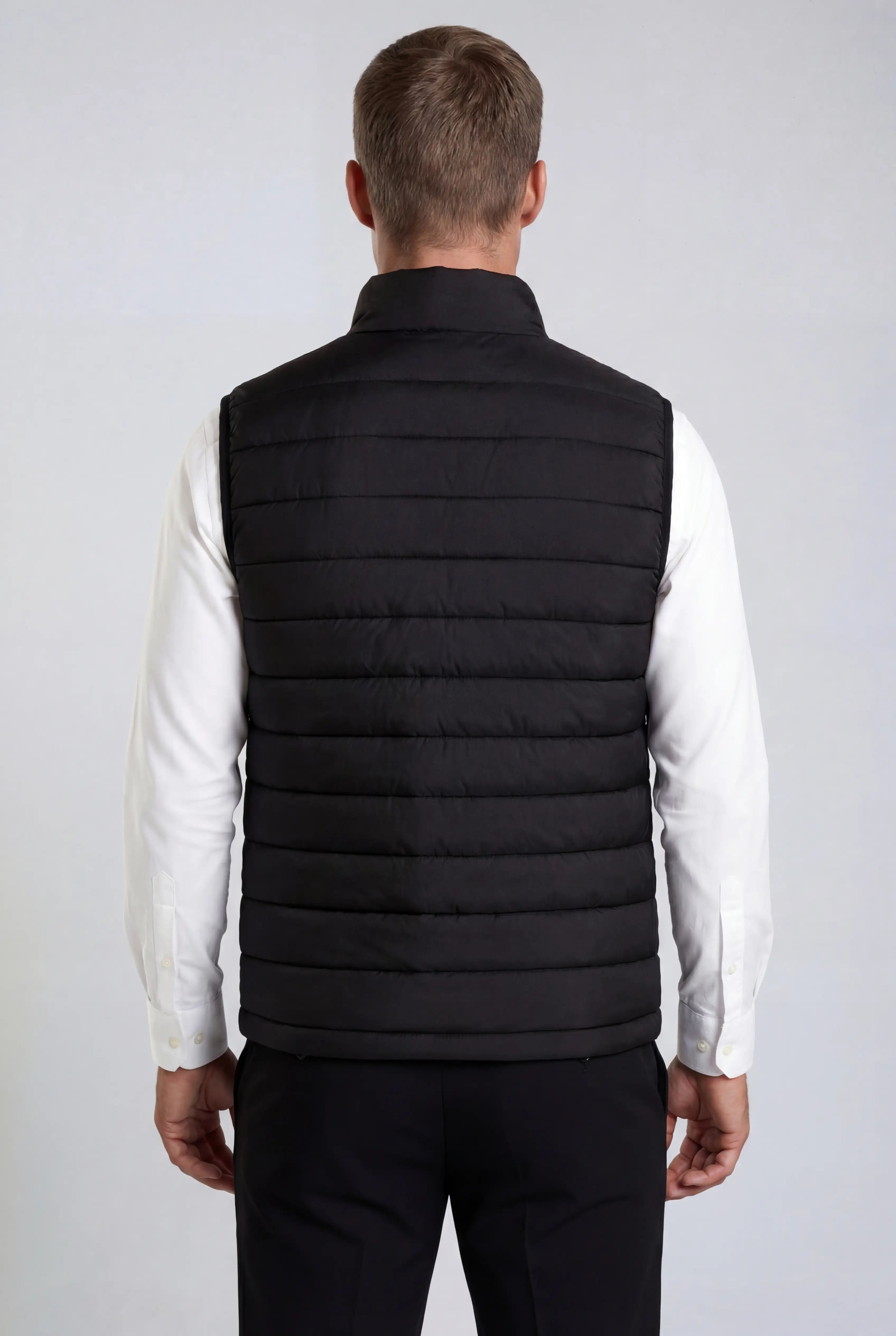 Premium Herre Sort Puffervest
