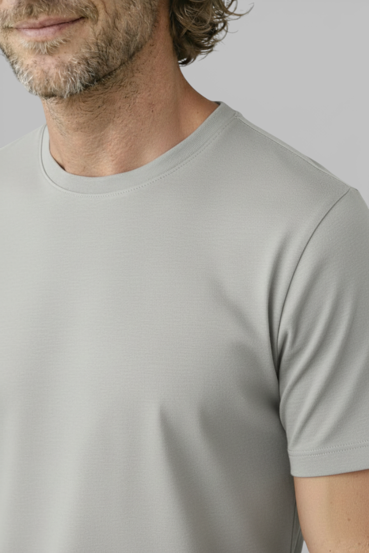 Herre Slim-Fit T-shirt i Grå