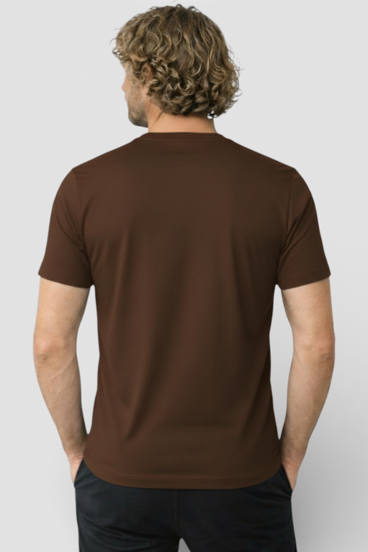 Herre Slim-Fit T-Shirt i Høj Kvalitet Bomuld