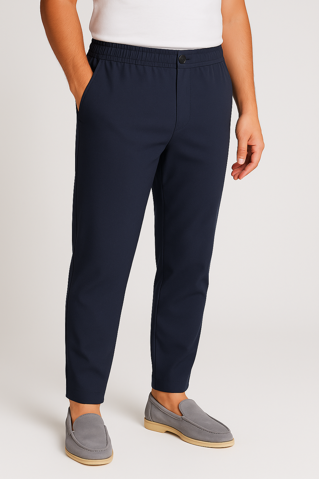 Herre Chino Bukser - Marineblå - XXL - Chinos - Valmont Wear
