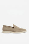 Herre Penny Loafers i Grå/Brun Ruskind - Håndlavede Italienske Lædersko - Sten - Shoes - Valmont Wear