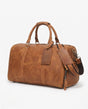 Geantă de voiaj bărbați coniac – geantă duffel, piele crazy horse, piele full-grain