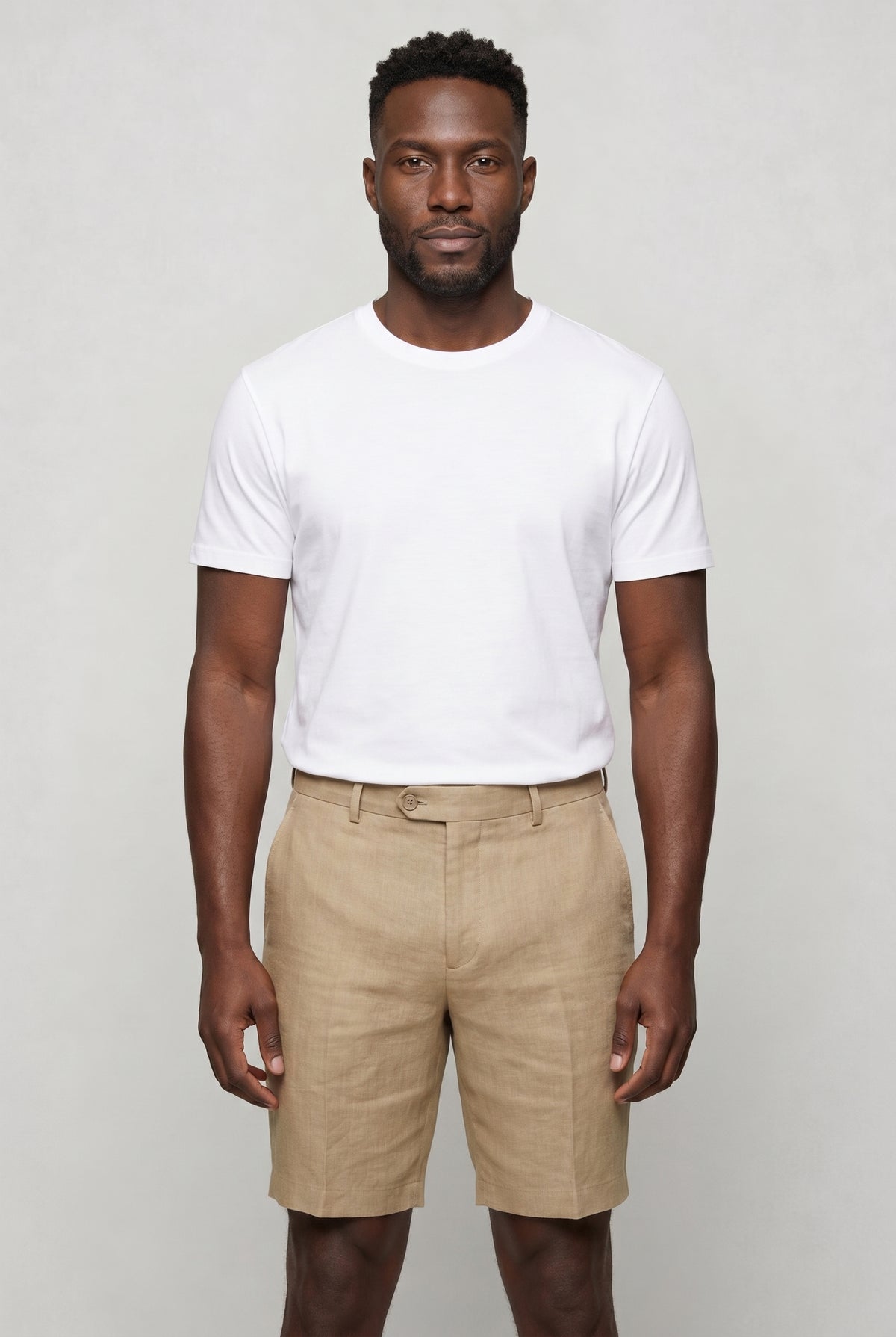 Valmont Wear stenfarvet hør shorts premium linnen image 1