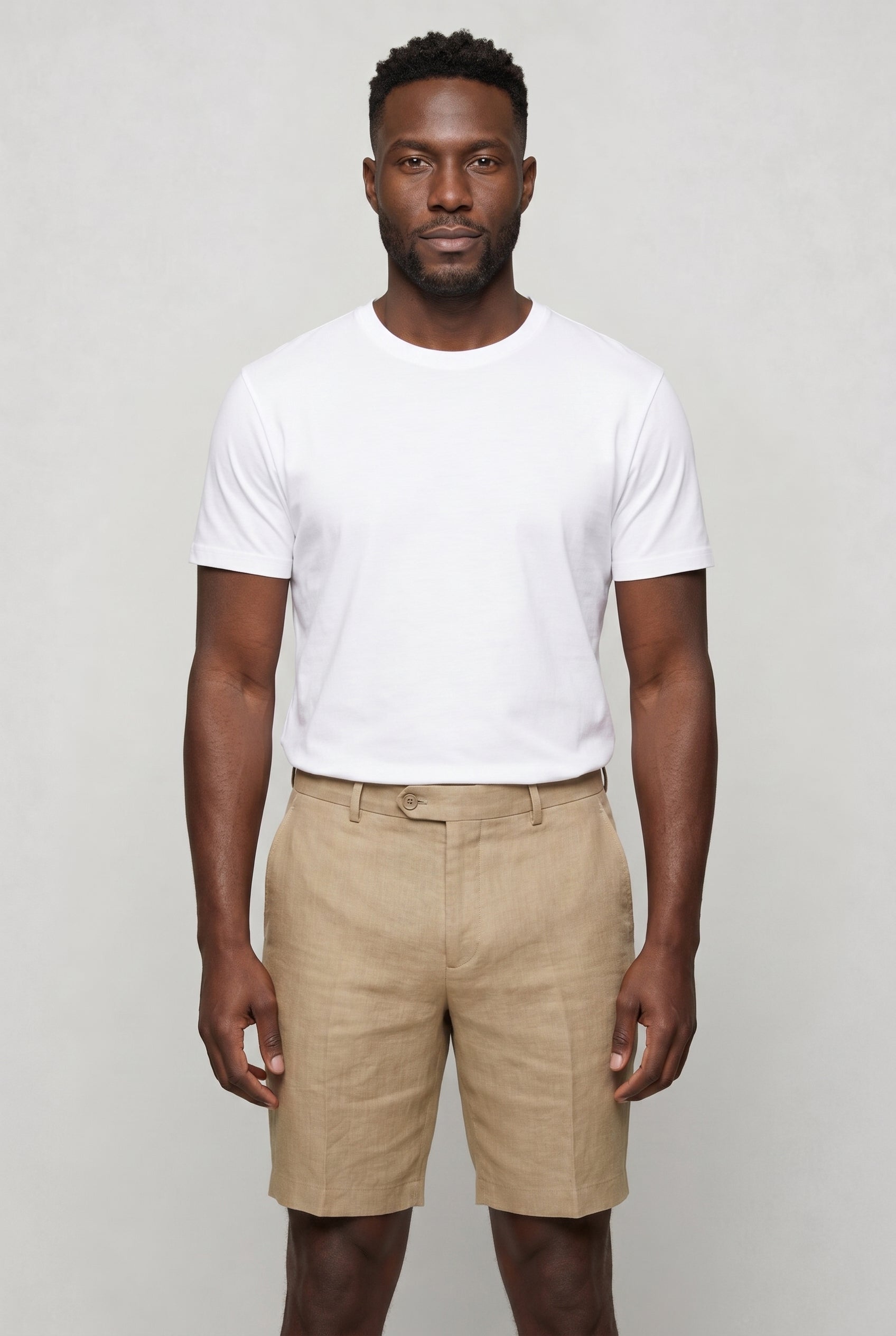 Valmont Wear stenfarvet hør shorts premium linnen image 1