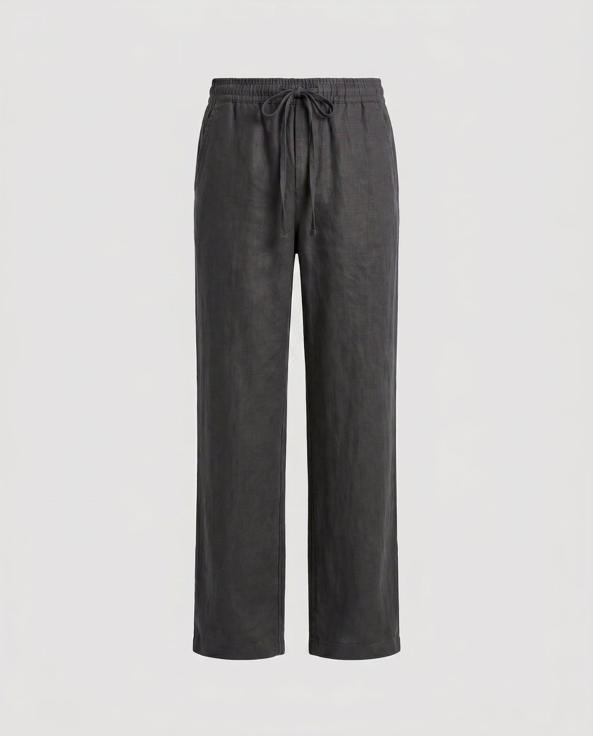 Herrebukser linned-look koksgraa - Valmont Wear