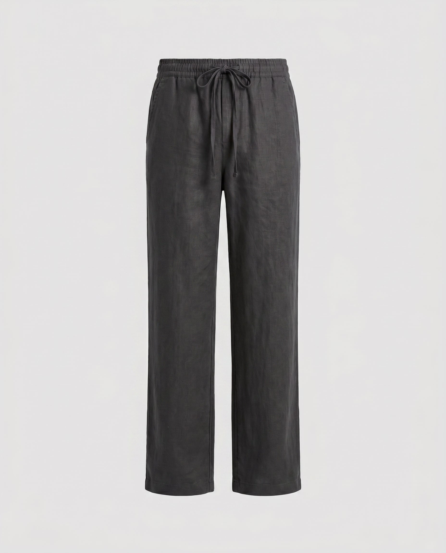 Herrebukser linned-look koksgraa - Valmont Wear